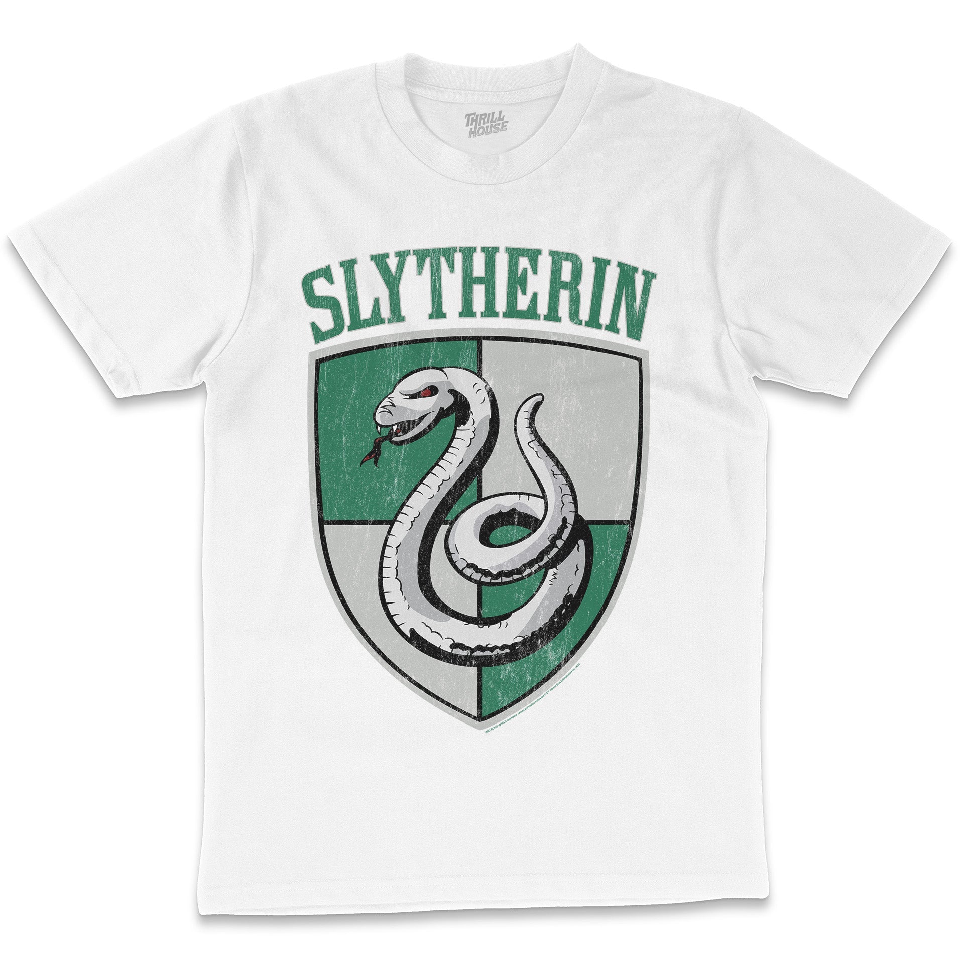 Harry Potter Slytherin Crest Hogwarts Witchcraft Wizardry School Officially Licensed Cotton T-Shirt