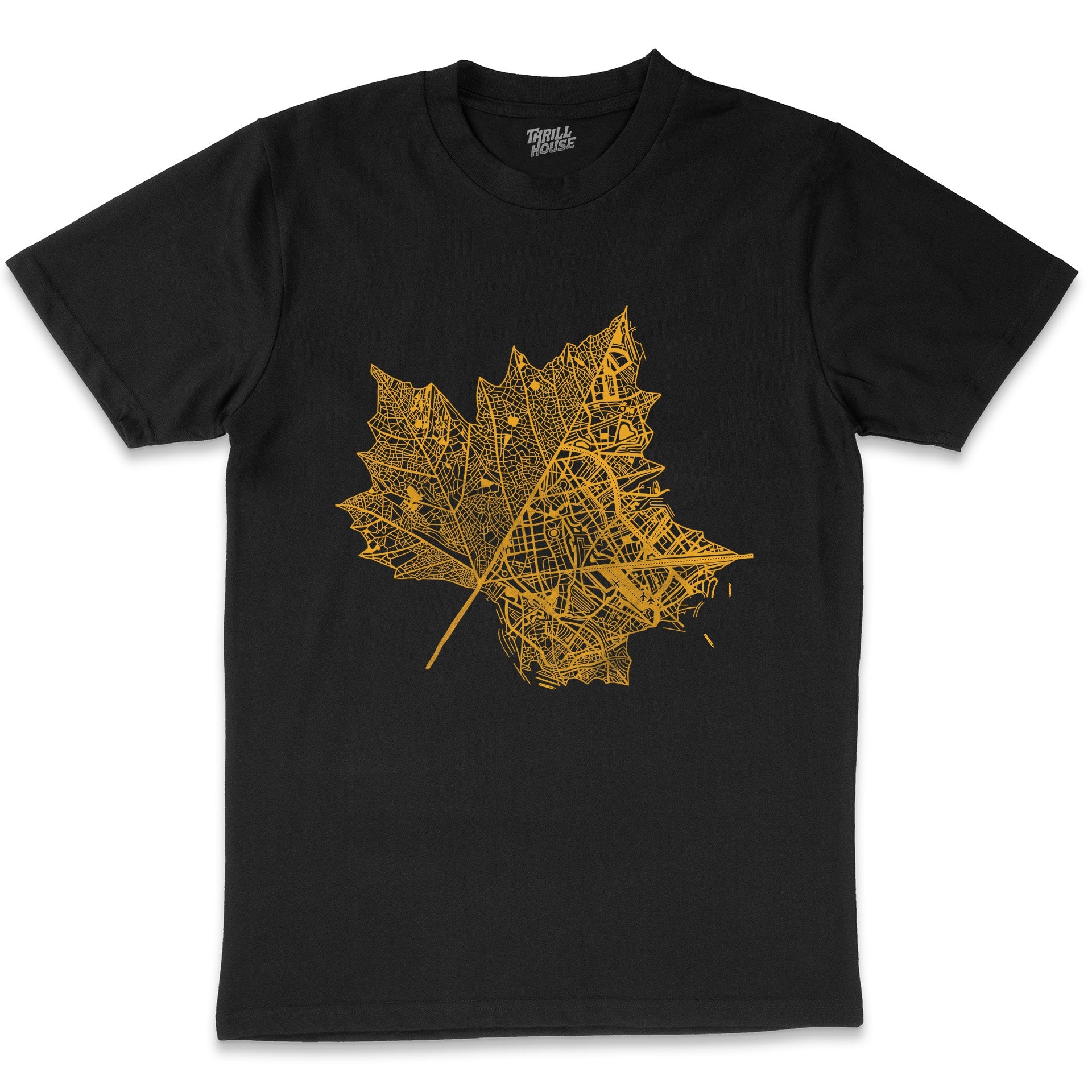 Leaf City Artsy Nature Trees Outdoors Environment Cotton T-Shirt