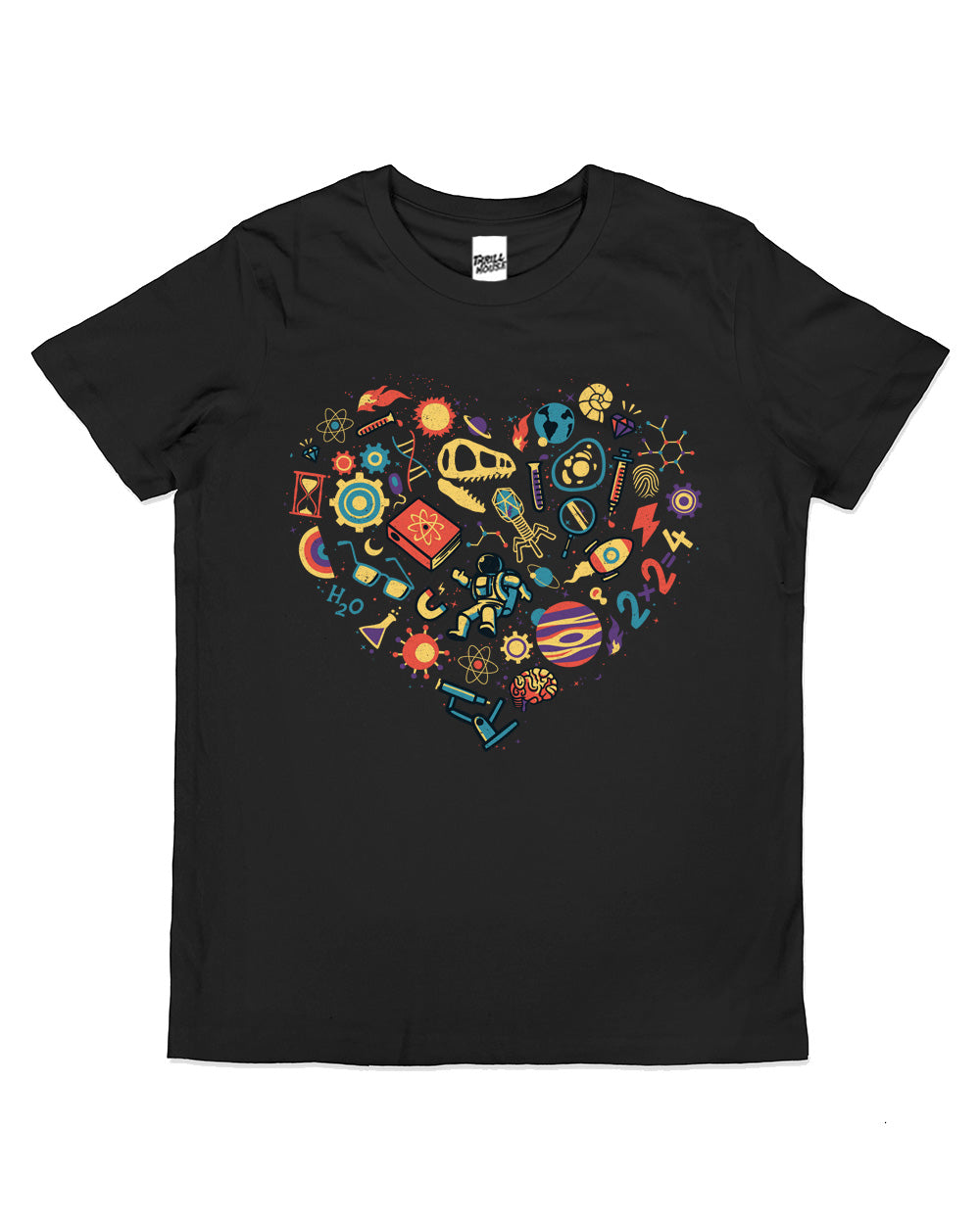 Love Science Kids Heart Biology Astronomy Chemistry Physics Atom Cute Cool Cotton Novelty T-Shirt