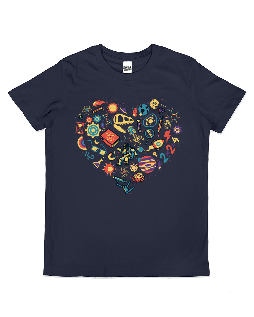 Love Science Kids Heart Biology Astronomy Chemistry Physics Atom Cute Cool Cotton Novelty T-Shirt