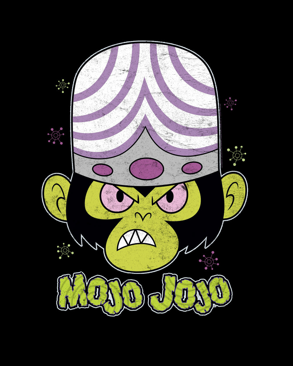 Mojo Jojo Monkey Villain Powerpuff Girls 90s Superhero Cartoon Animation Series Officially Licensed Cotton T-Shirt