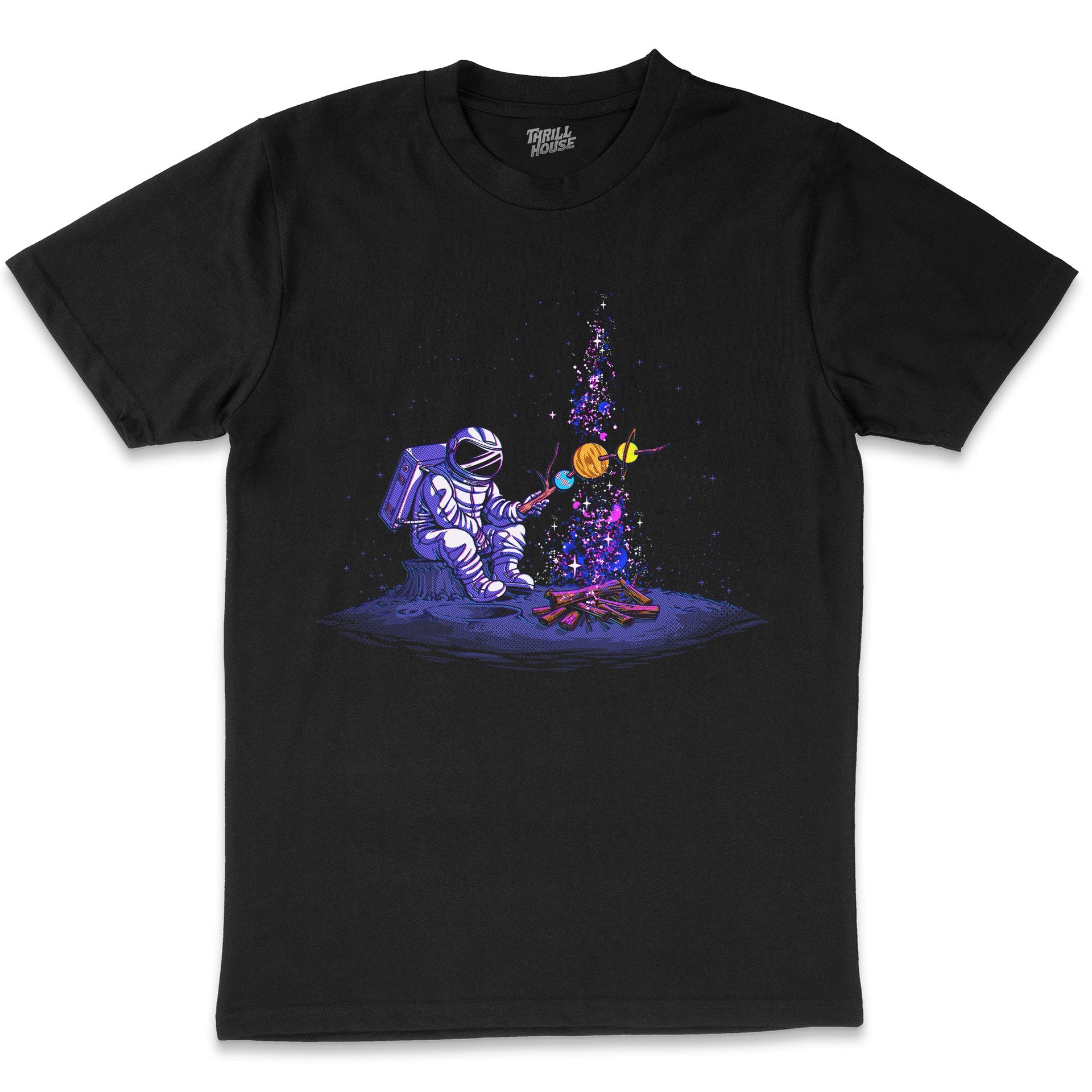 Till The Moon Don’t Shine Silk Burnout Safari Shirt