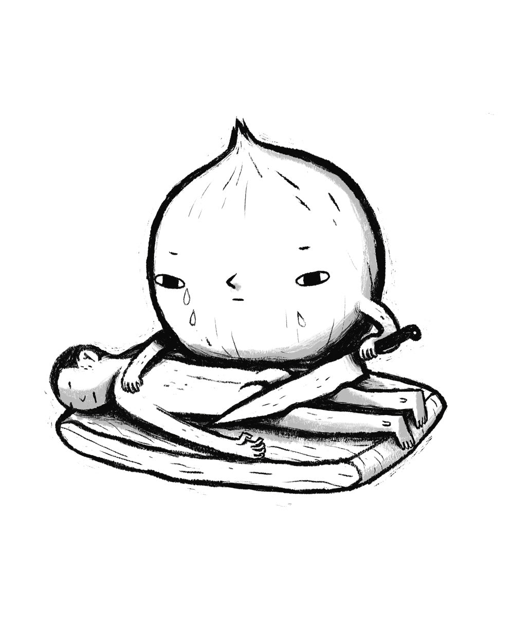 Onion Role Reversal Funny Cooking Foodie Chef Parody Cotton T-Shirt