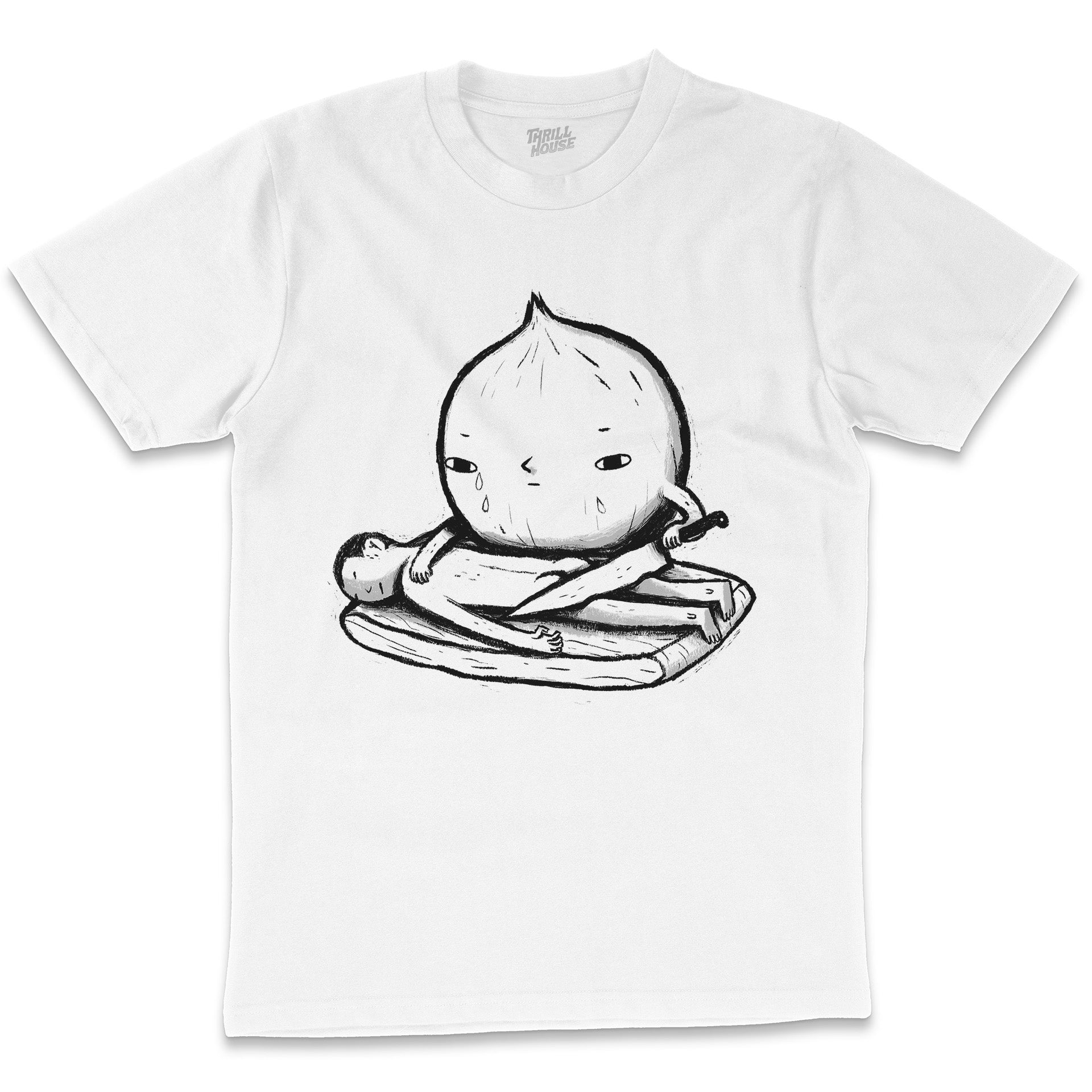 Onion Role Reversal Funny Cooking Foodie Chef Parody Cotton T-Shirt