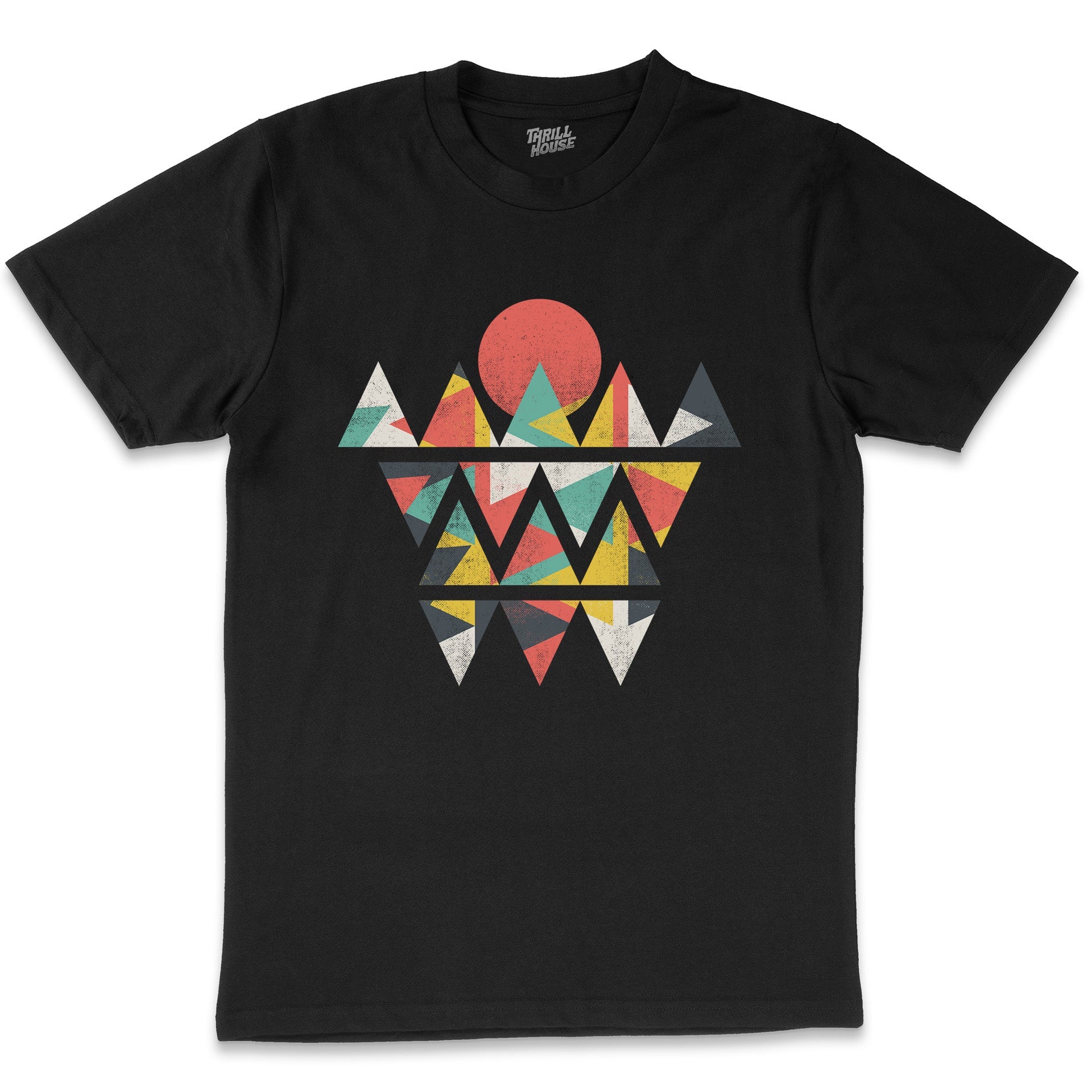 Out In the Wild Artsy Abstract Art Design Nature Camping Outdoors Cotton T-Shirt