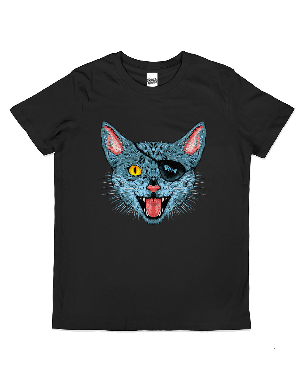 Purrate Kids Pirate Kitty Cat Funny Cute Cool Cotton Novelty T-Shirt