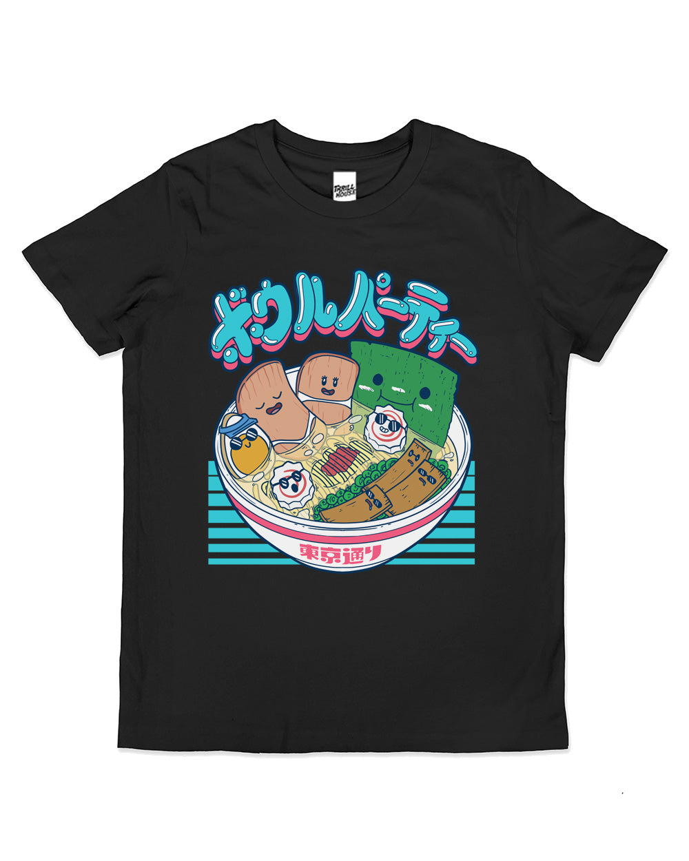 Ramen Bowl Party Food Cute Japanese Kawaii Cool Cotton Novelty T-Shirt