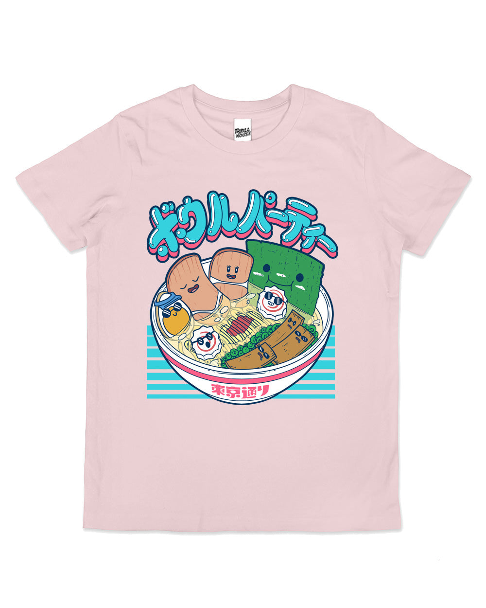Ramen Bowl Party Food Cute Japanese Kawaii Cool Cotton Novelty T-Shirt
