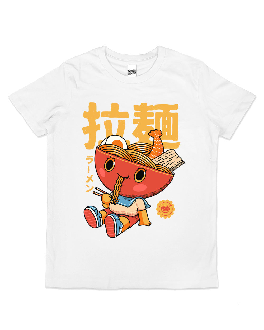 Ramen Boy Kids Noodles Japanese Foodie Funny Cute Cool Cotton Novelty T-Shirt