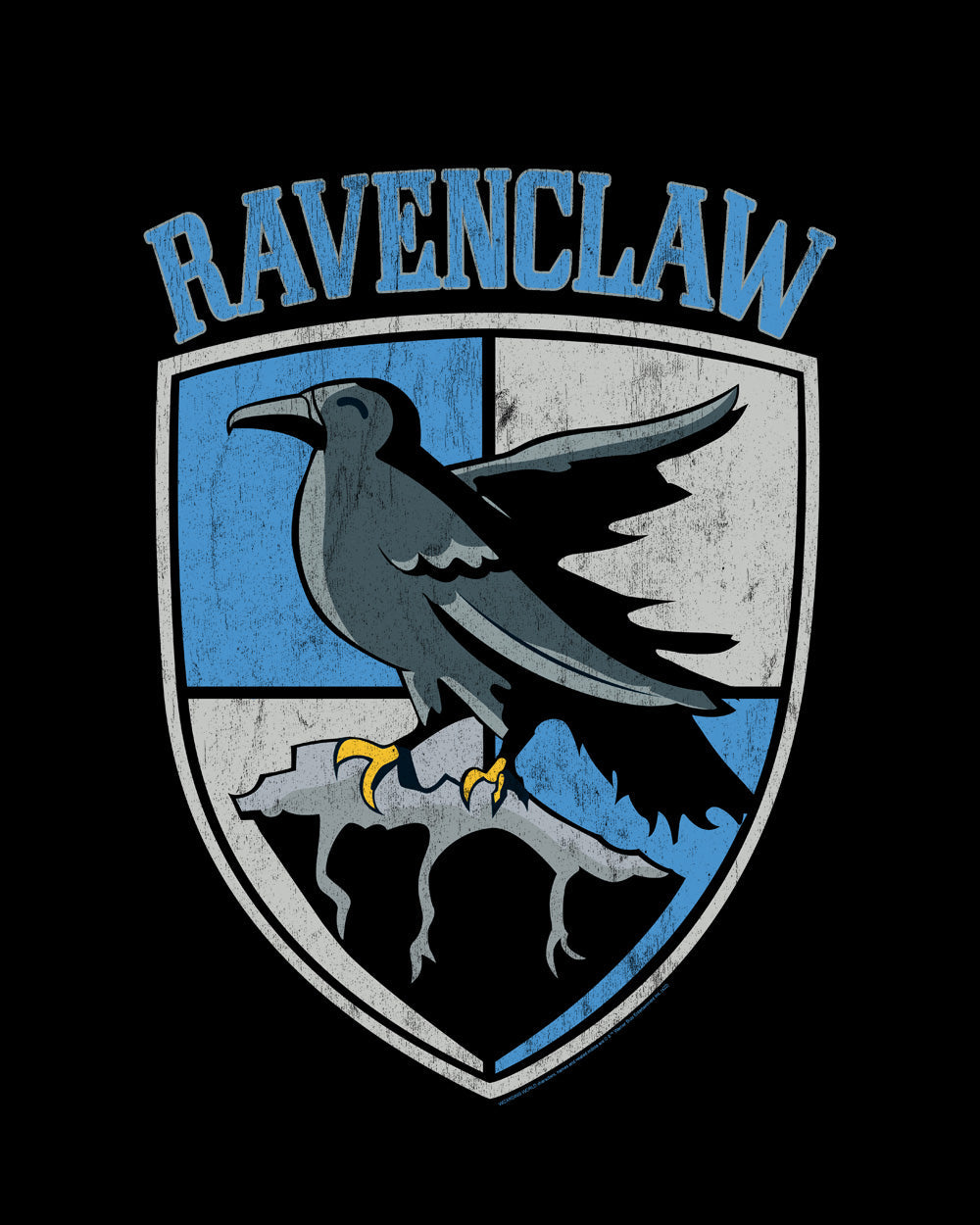Harry Potter Ravenclaw Crest Hogwarts Witchcraft Wizardry School Officially Licensed Cotton T-Shirt
