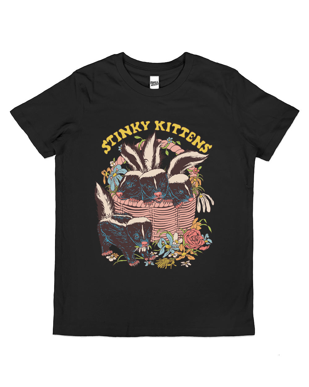 Kids Stinky Kittens Skunks Funny Cute Cool Cotton Novelty T-Shirt