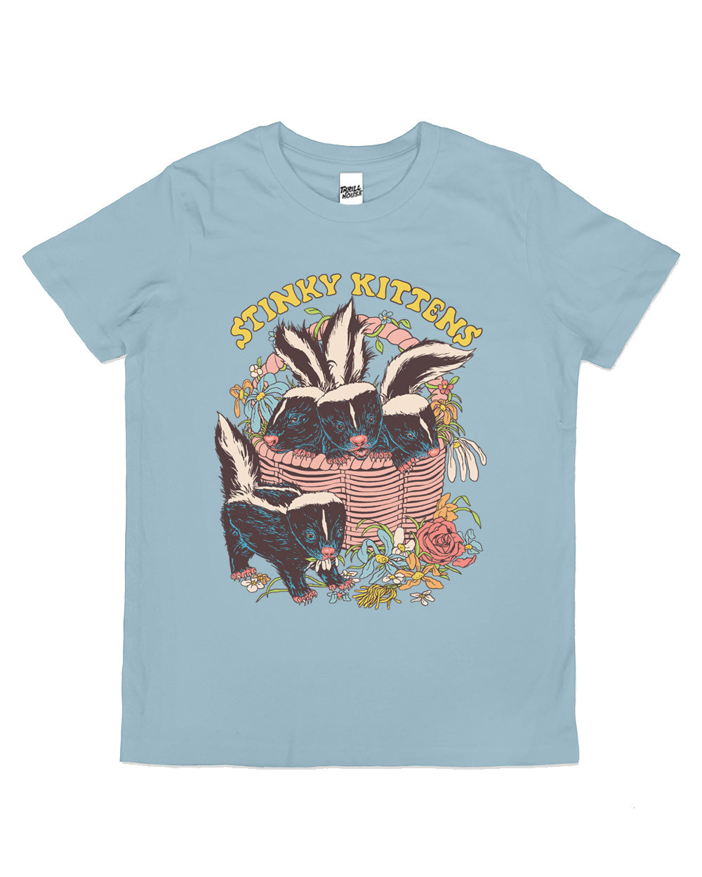 Kids Stinky Kittens Skunks Funny Cute Cool Cotton Novelty T-Shirt