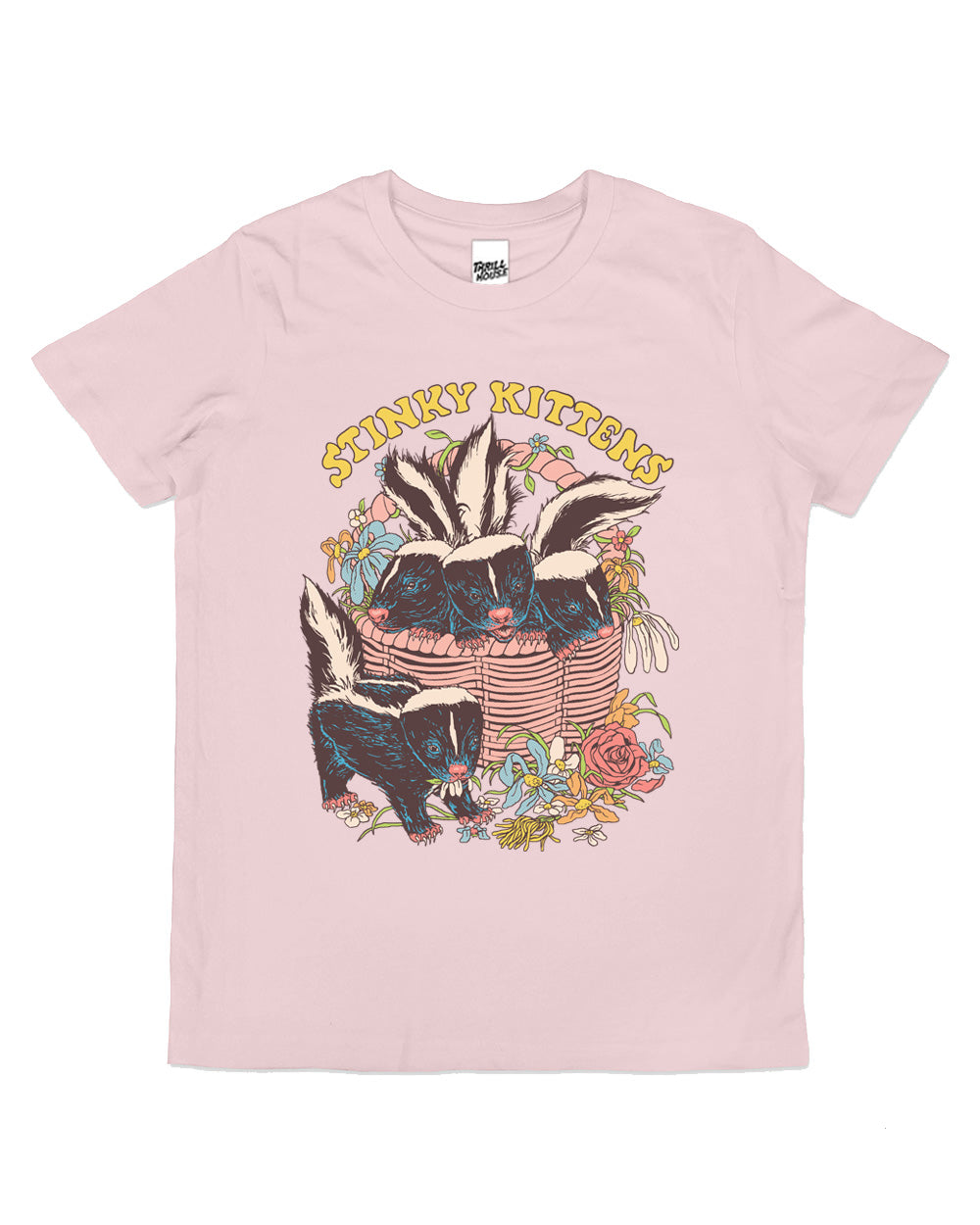 Kids Stinky Kittens Skunks Funny Cute Cool Cotton Novelty T-Shirt
