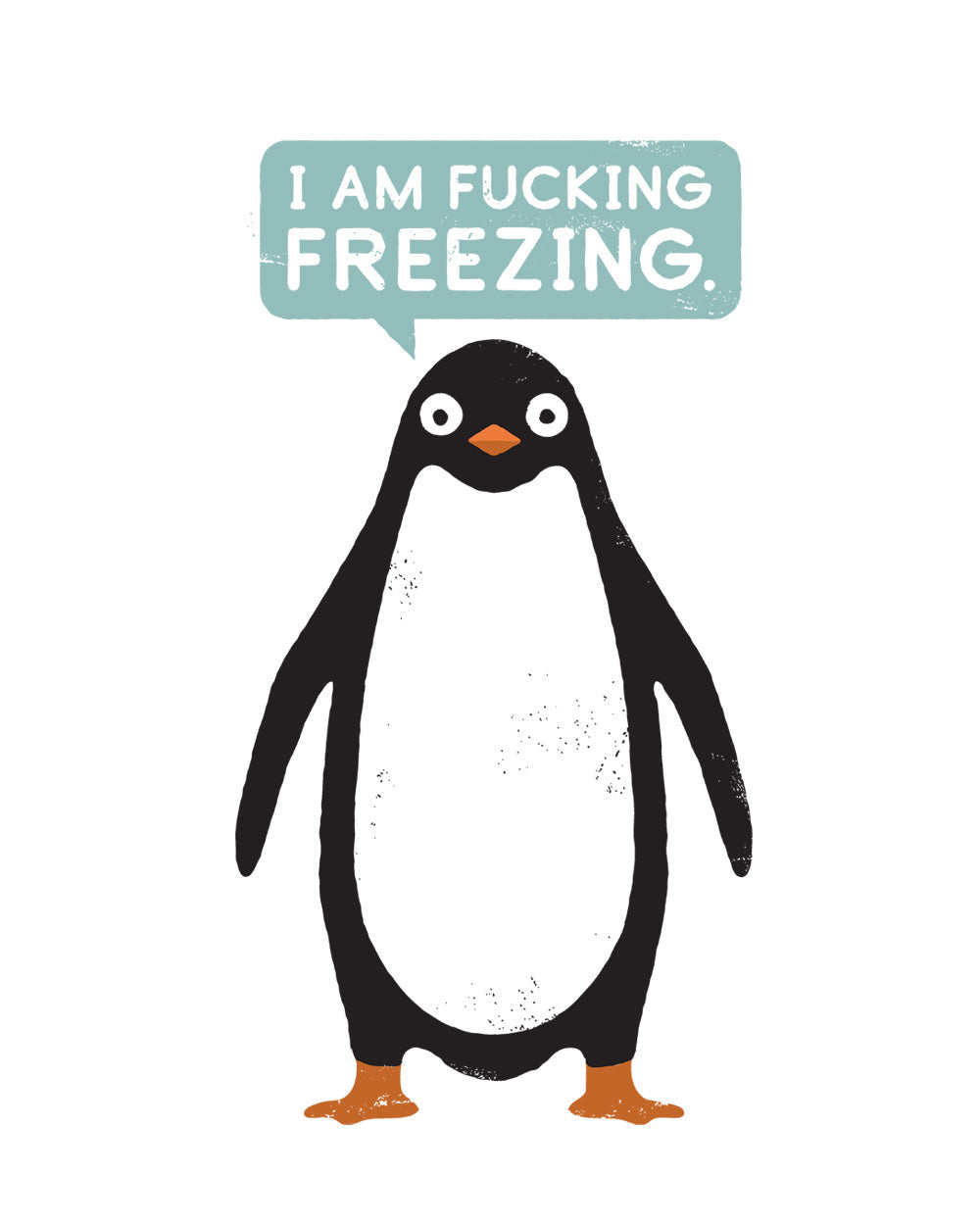 Talking Penguin Rude Offensive Animal Anti-Social Cute Animal Cotton T-Shirt