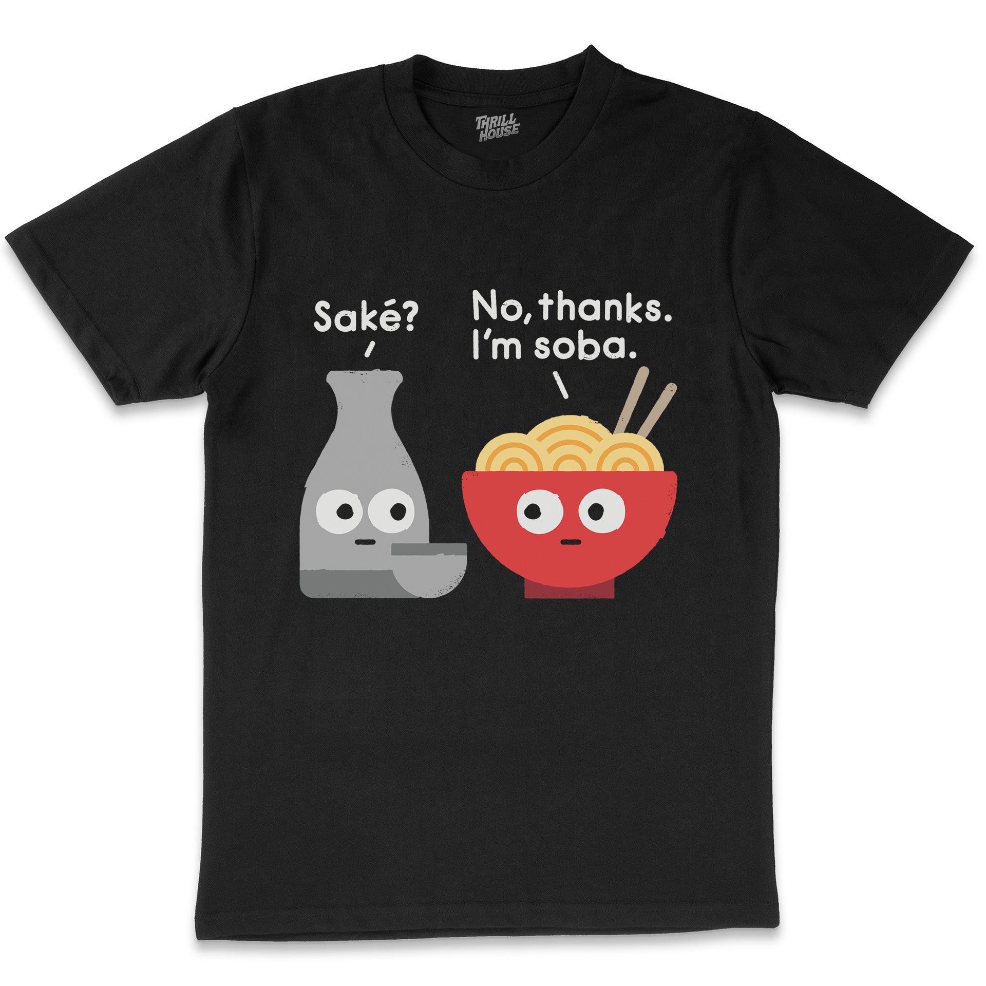 The Path of Yeast Resistance Funny Ramen Sake Japanese Food Noodles Drunk Parody Pun Slogan Cotton T-Shirt