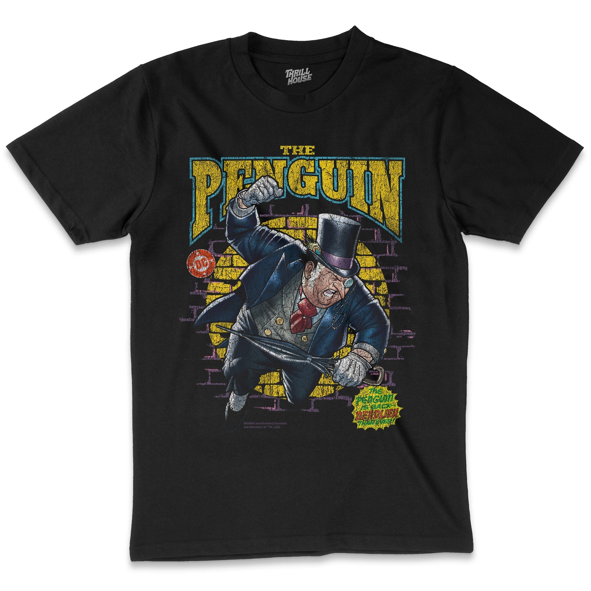 DC Comics The Penguin Villain Batman Geek Nerd Superhero Comic Book Officially Licensed Cotton T-Shirt