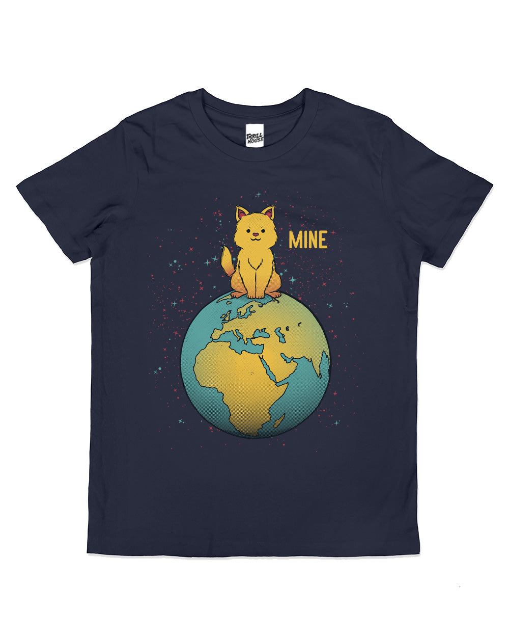 World Domination Kids Evil Kitty Cat Earth Funny Cute Cool Cotton Novelty T-Shirt