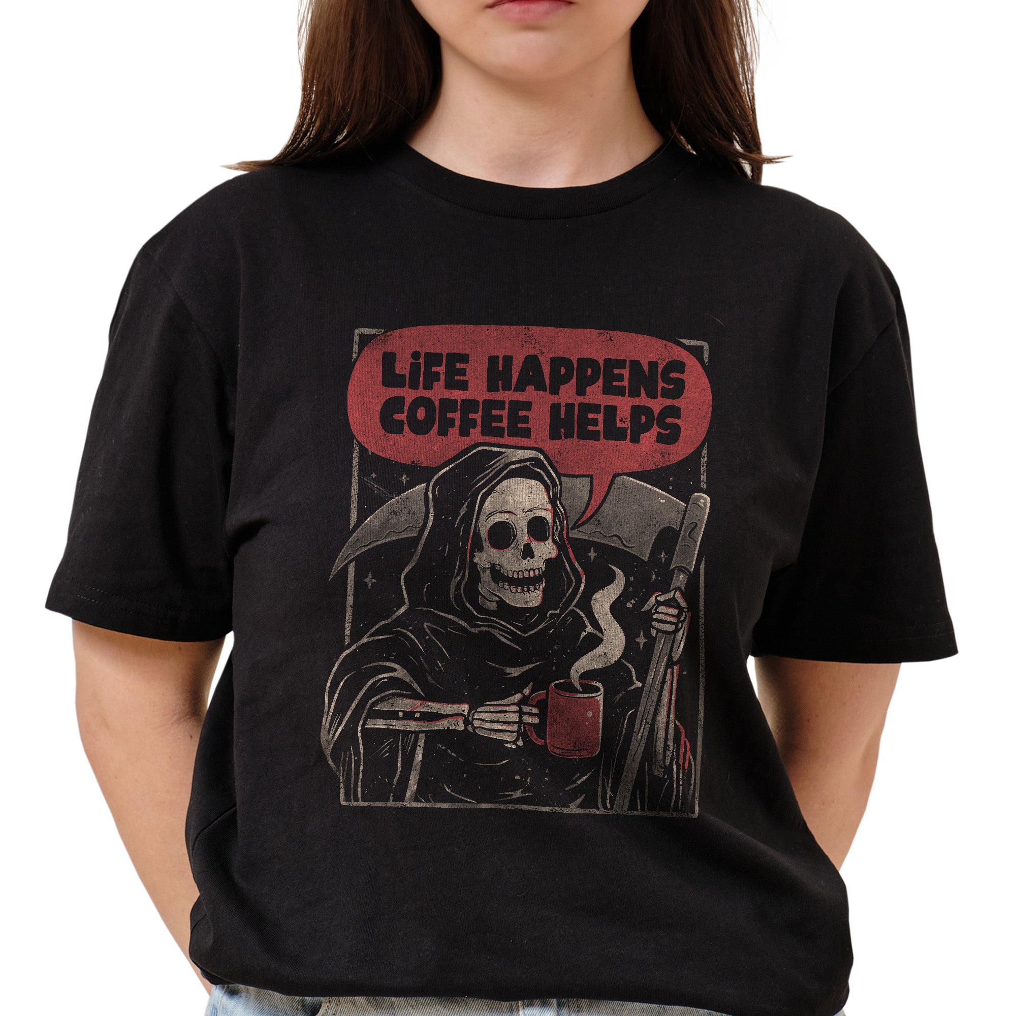 Life Happens Coffee Helps T-Shirt