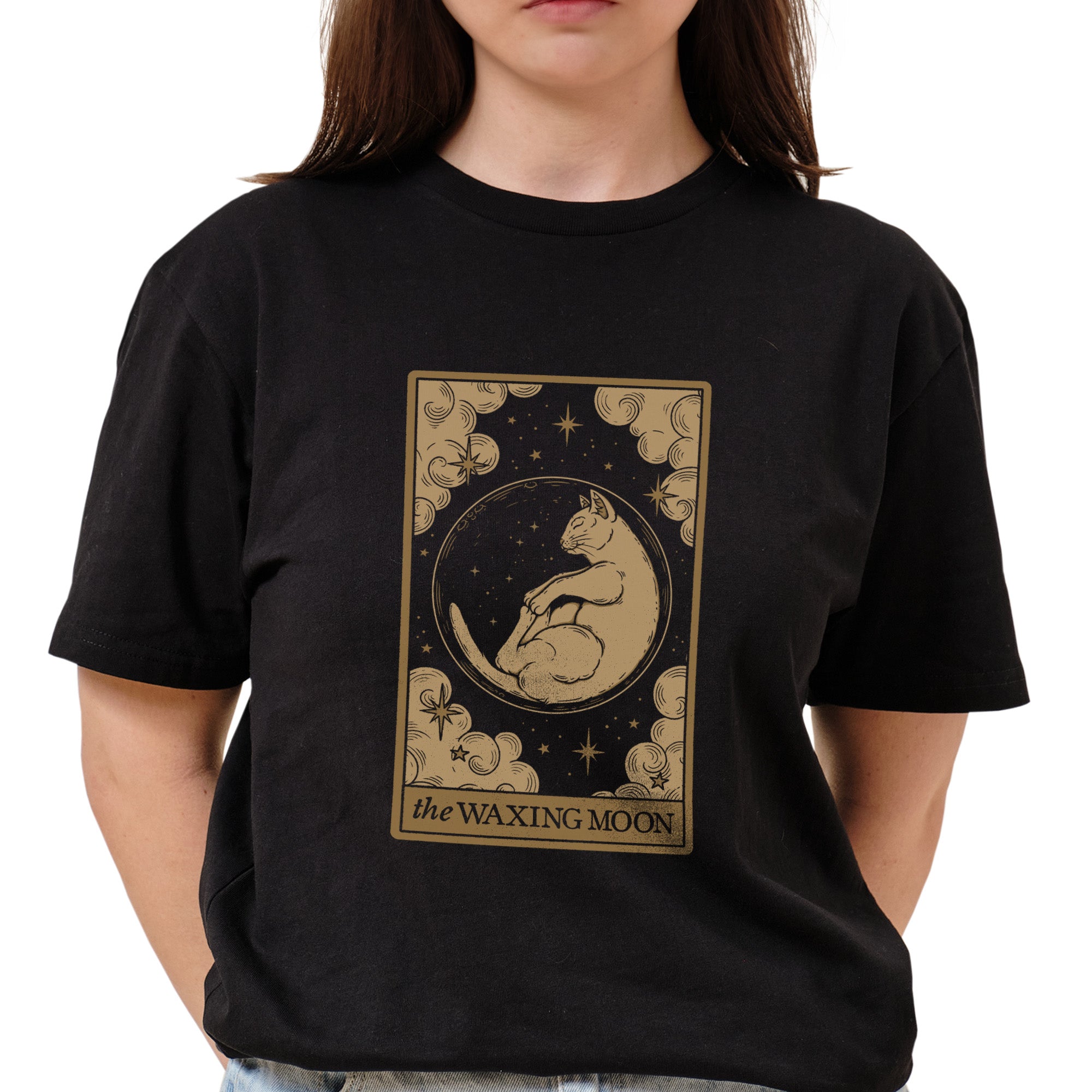 The Waxing Moon Cat T-Shirt