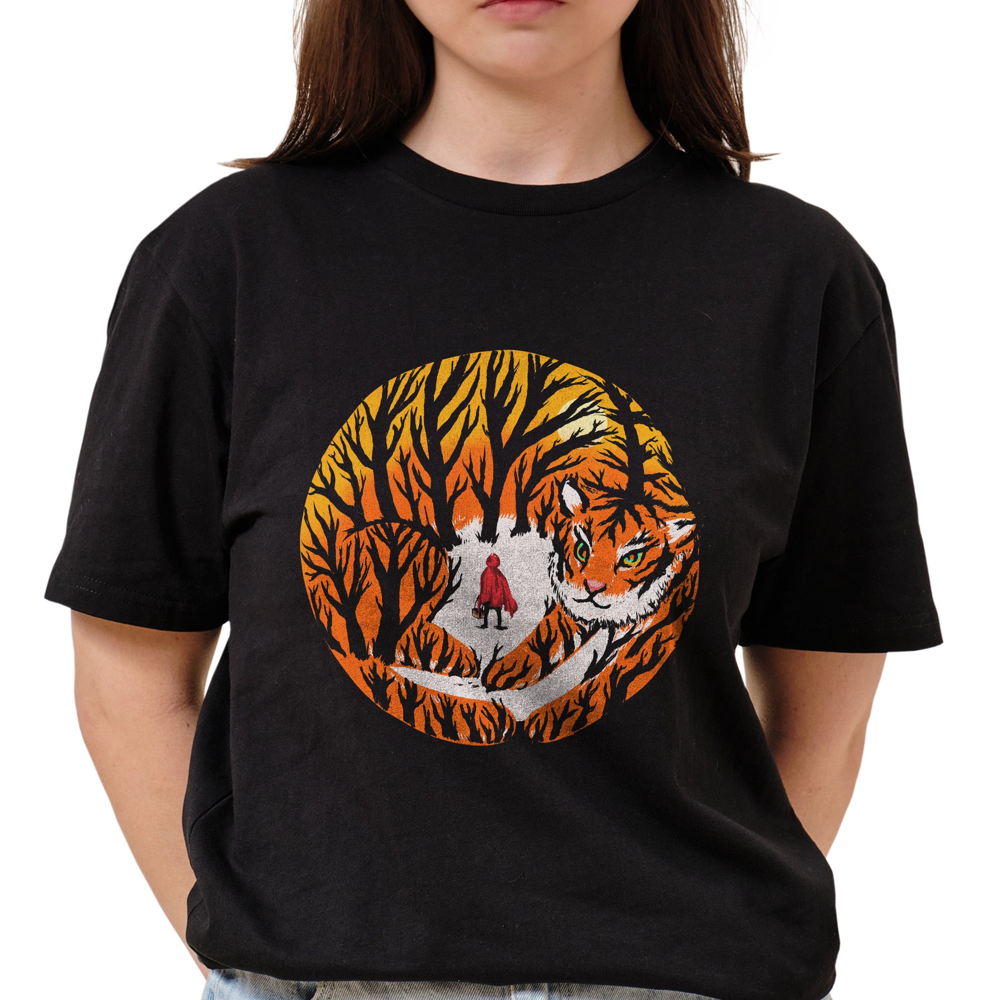 Red Riding Hood in Tiger Forest Multiverse T-Shirt