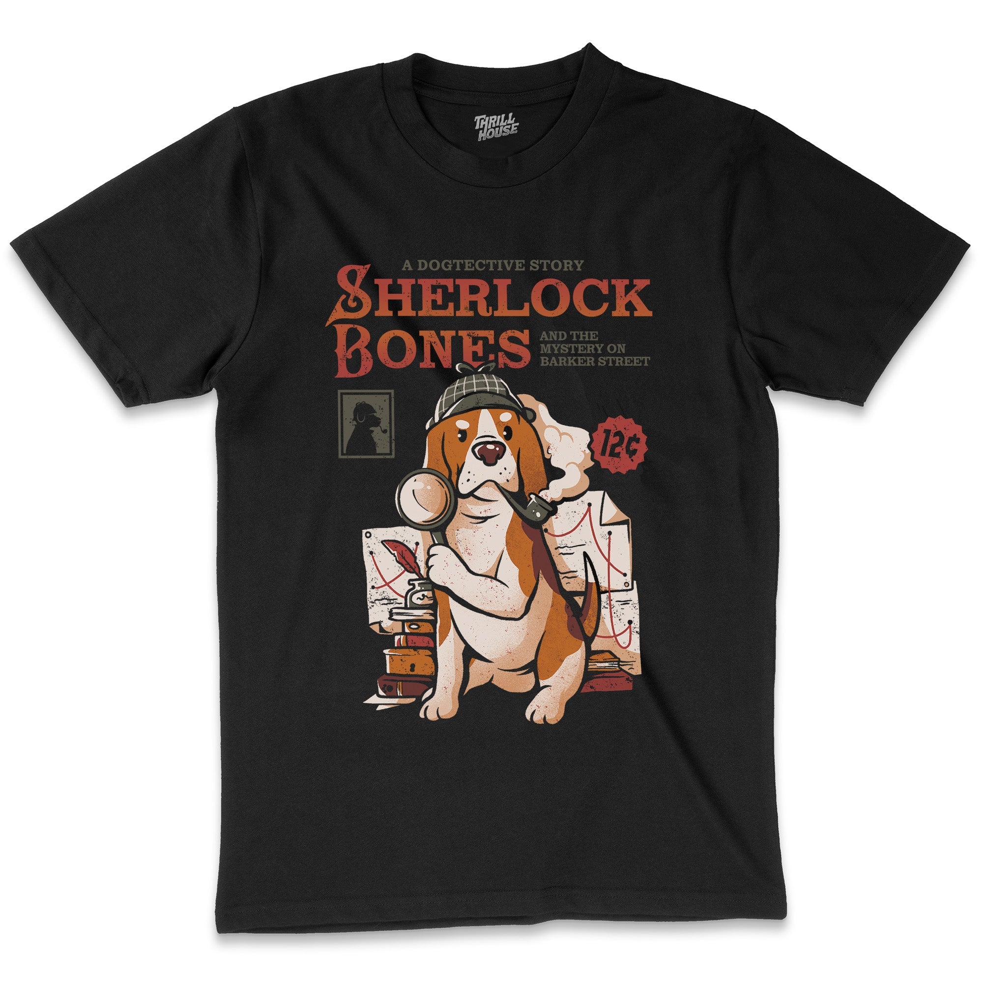 Sherlock Bones T-Shirt Australia Online Black