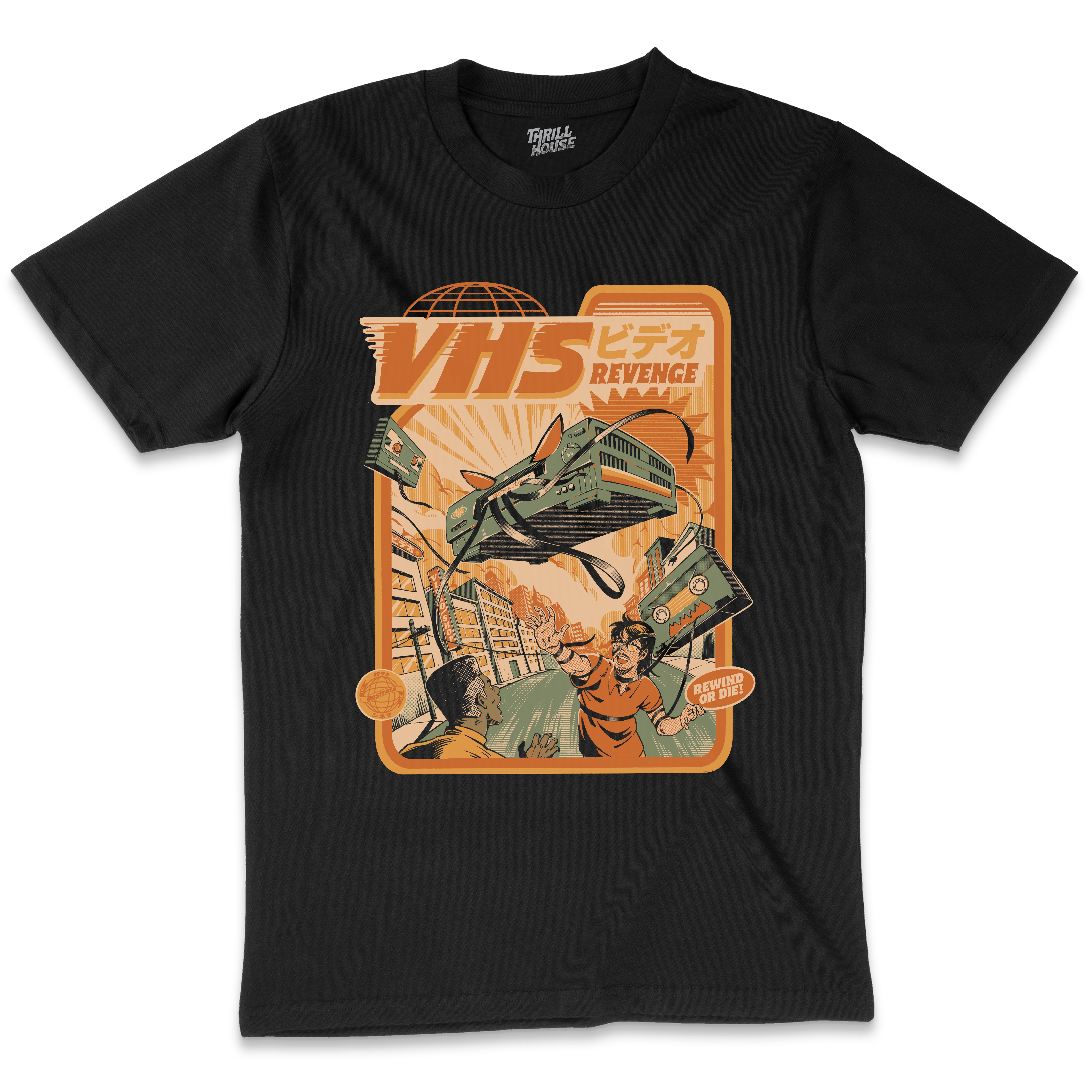 VHS Revenge  T-Shirt Australia Online Black