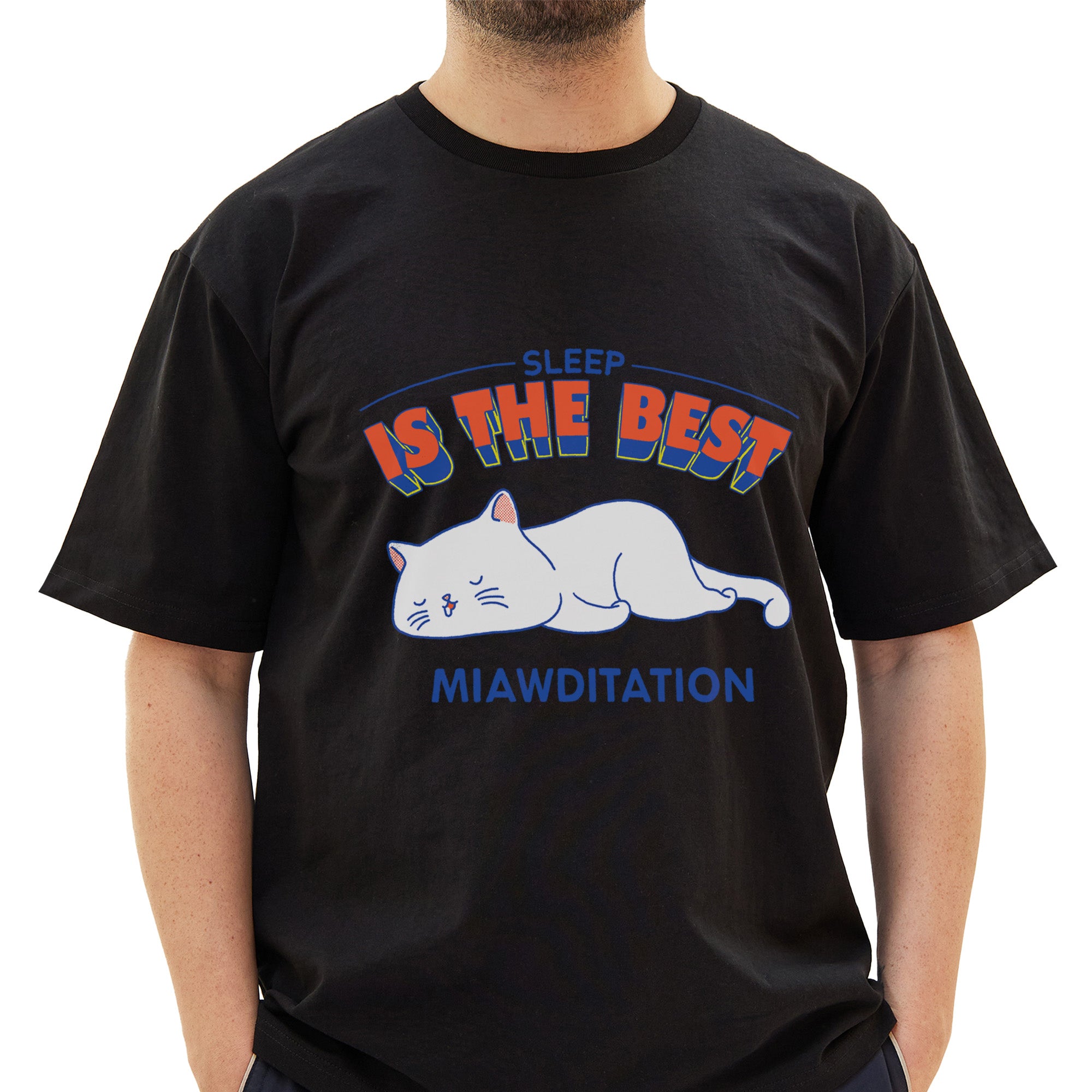 Sleep is The Best Miawditation T-Shirt