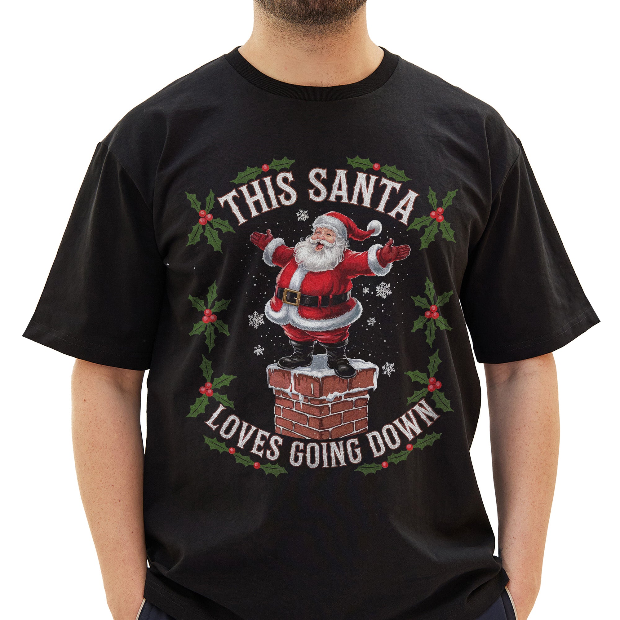 Santa Loves Going Down T-Shirt