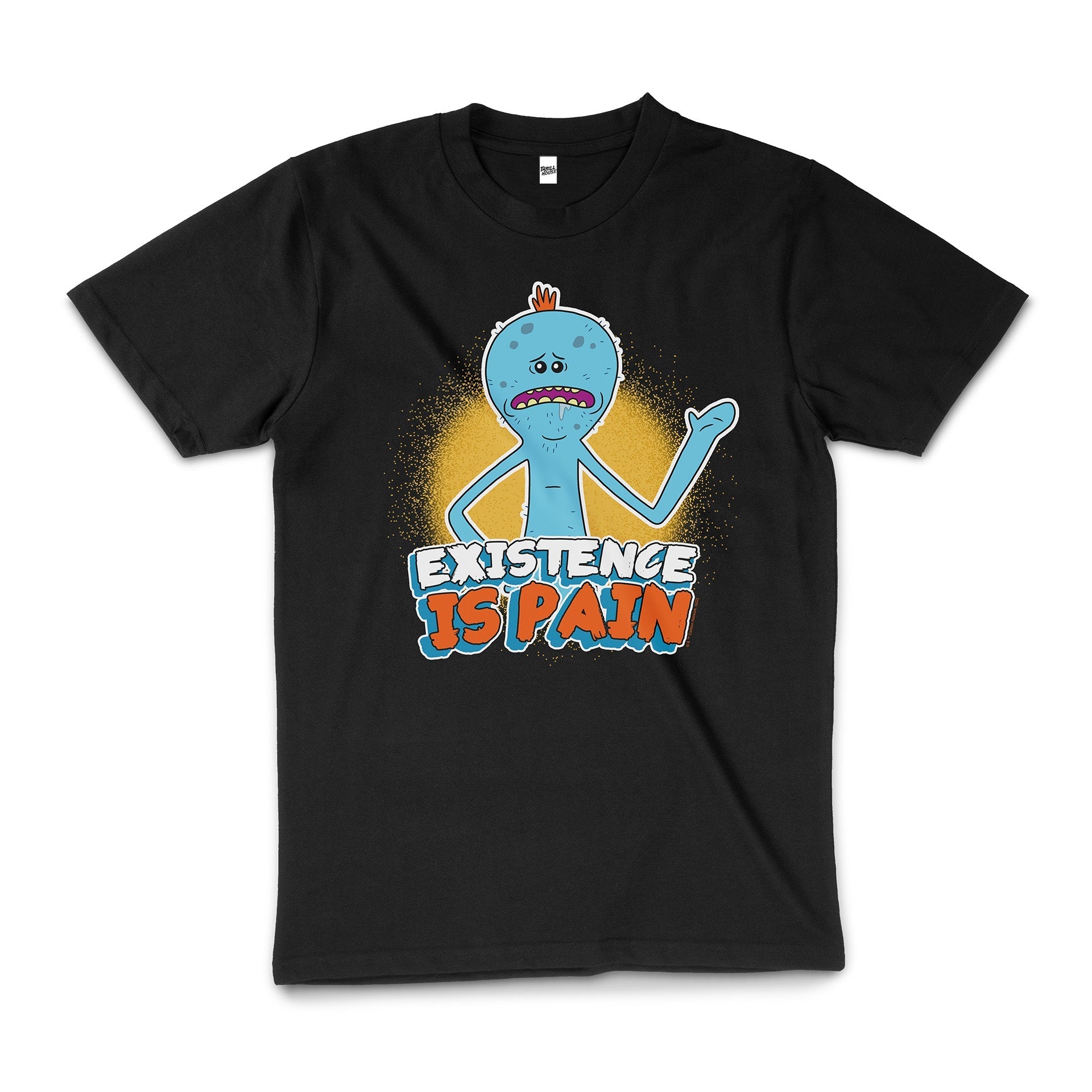 Rick And Morty Mr Meeseeks Existence Is Pain Funny Cartoon TV Show Cotton T-Shirt