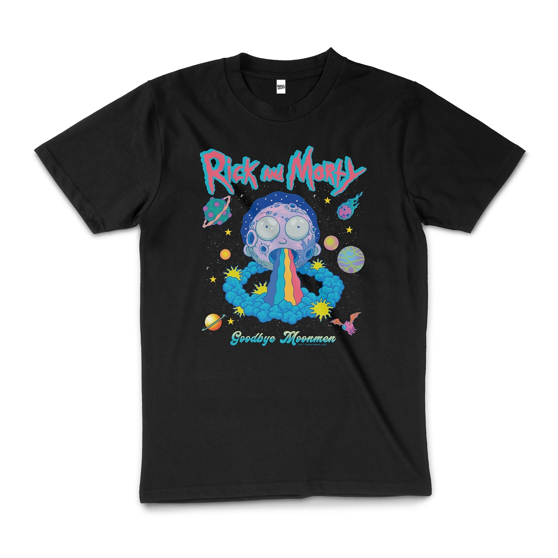 Rick And Morty Goodbye Moonmen Funny Cartoon Licensed Cotton T-Shirt