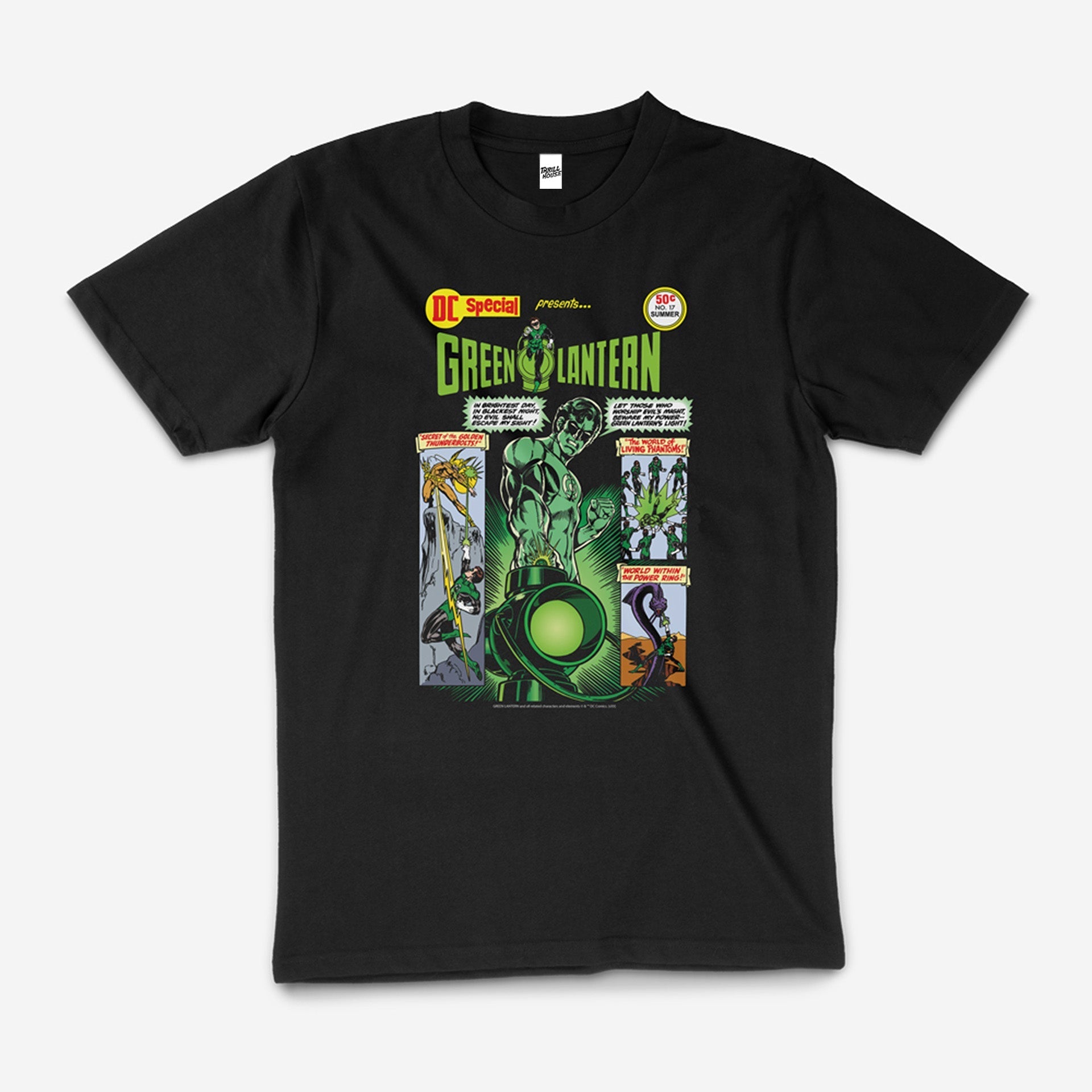 Green Lantern DC Special Comic Book Cover Retro Vintage Superhero Cotton T-Shirt