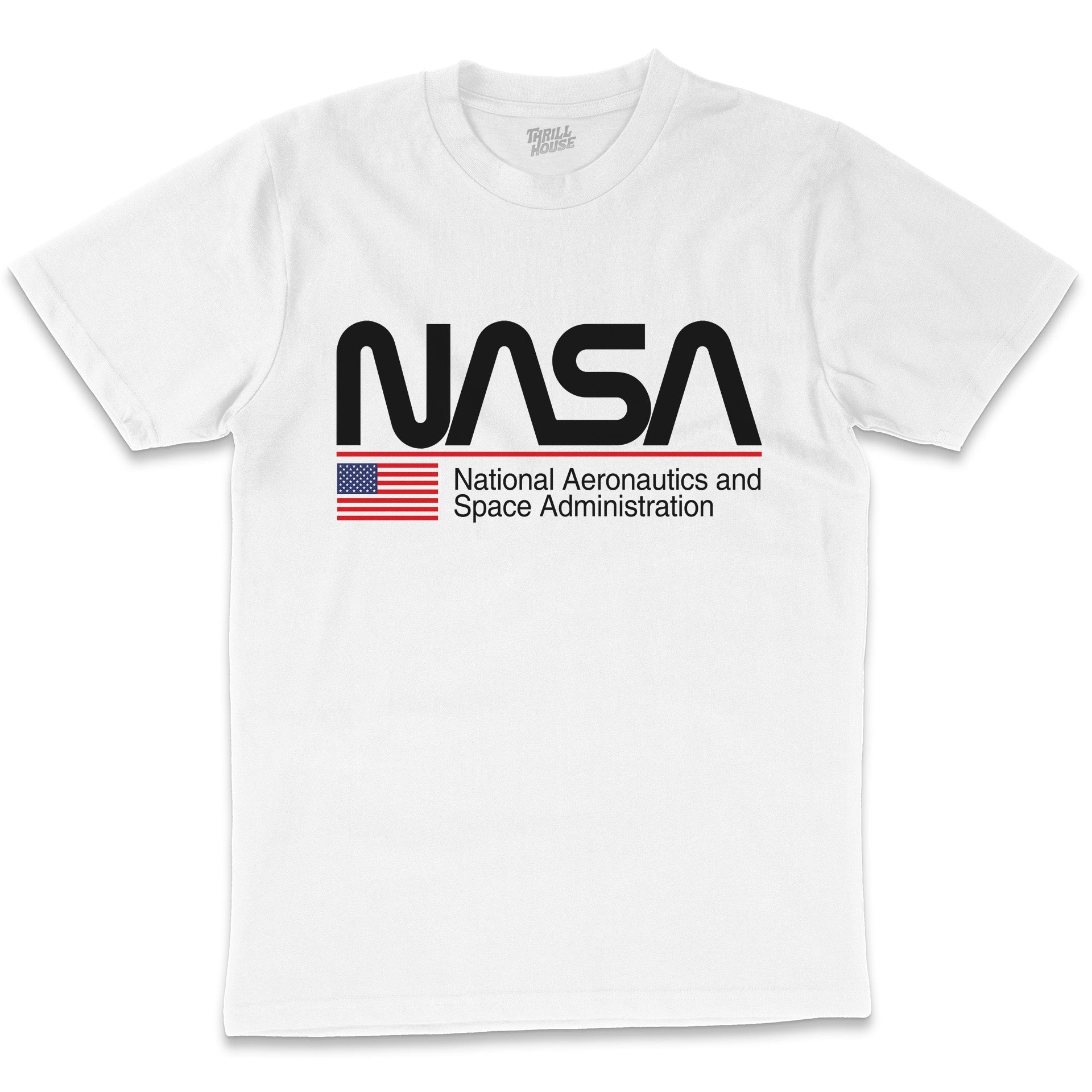 NASA US USA Space Exploration Program Planets Solar System Geek Nerd Stripes Licensed T-Shirt