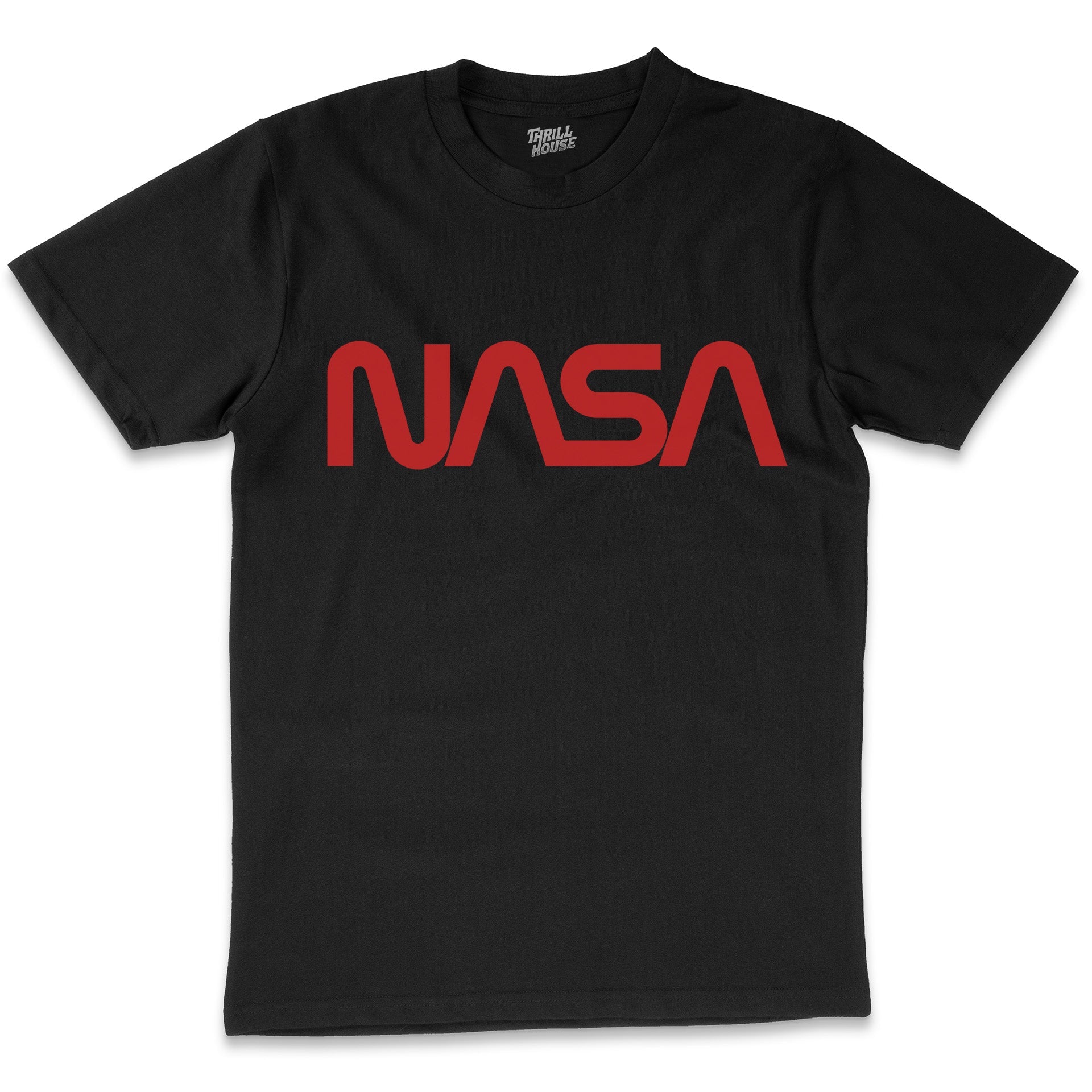 NASA Logotype USA Space Exploration Program Planets Solar System Geek Nerd Stripes Licensed T-Shirt