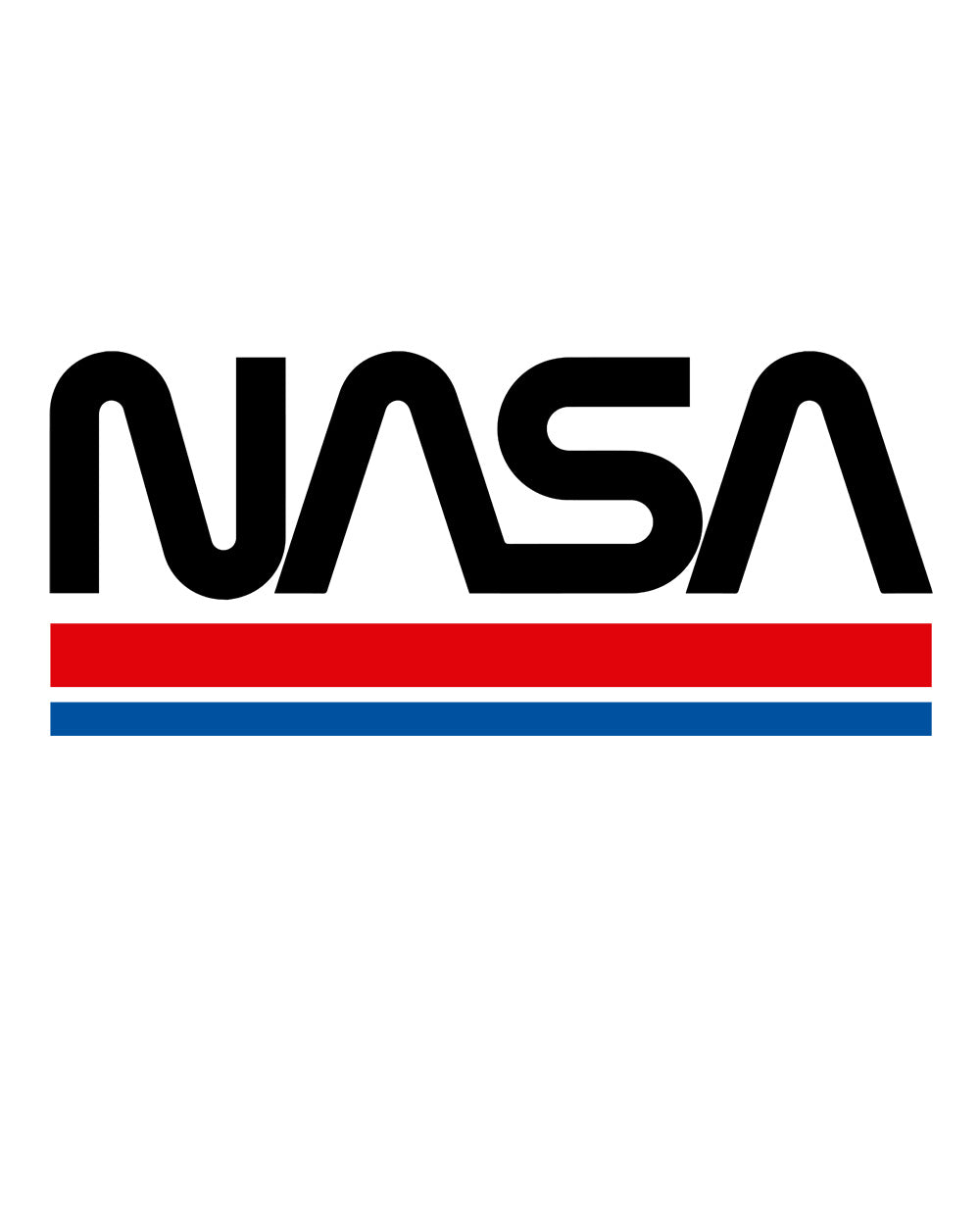 NASA Stripes USA Space Exploration Program Planets Solar System Geek Nerd Stripes Licensed T-Shirt