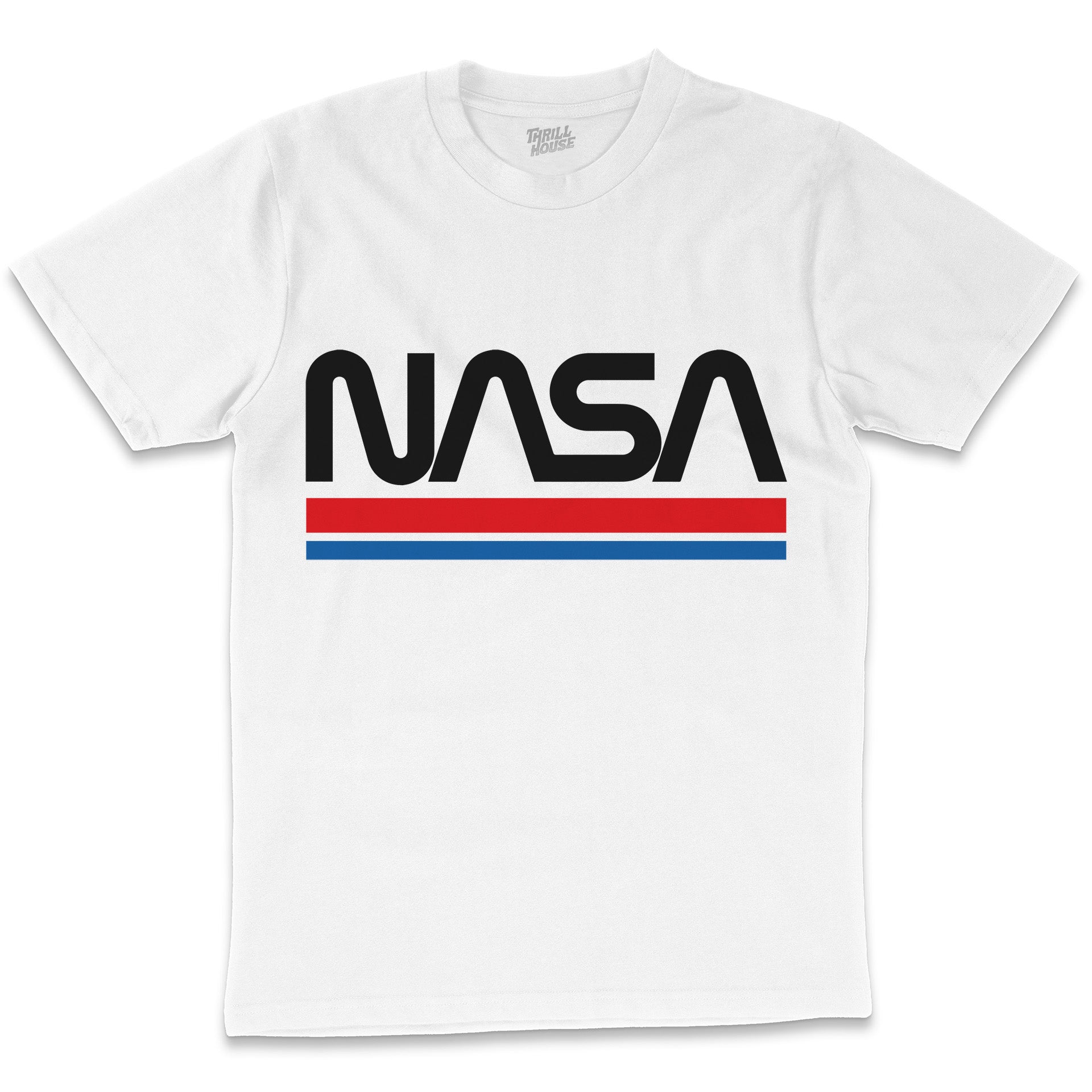 NASA Stripes USA Space Exploration Program Planets Solar System Geek Nerd Stripes Licensed T-Shirt