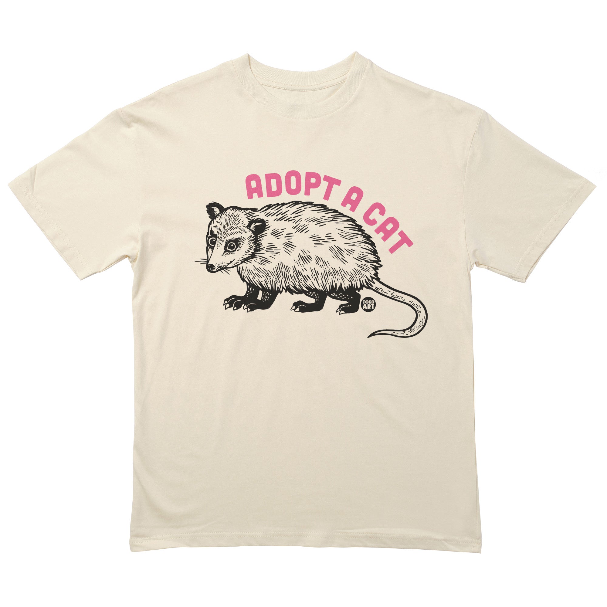 Adopt A Cat Possum T-Shirt