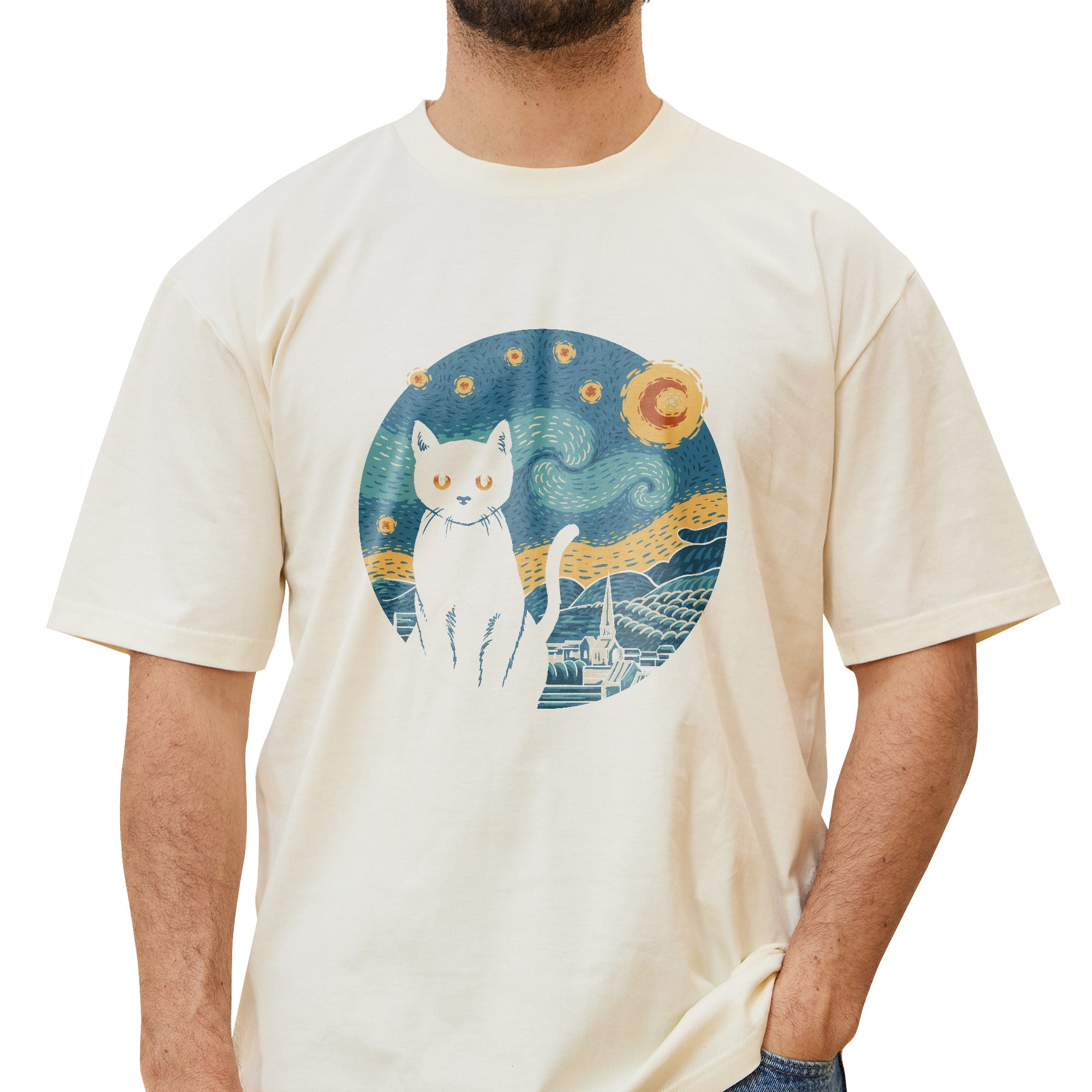 Purrfect Starry Night T-Shirt