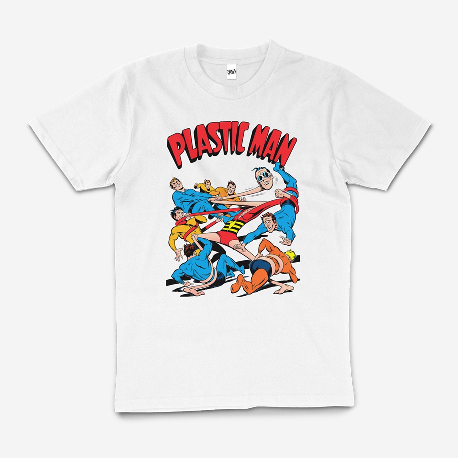 DC Comic Books Plastic Man Retro Vintage Superhero Cotton T-Shirt