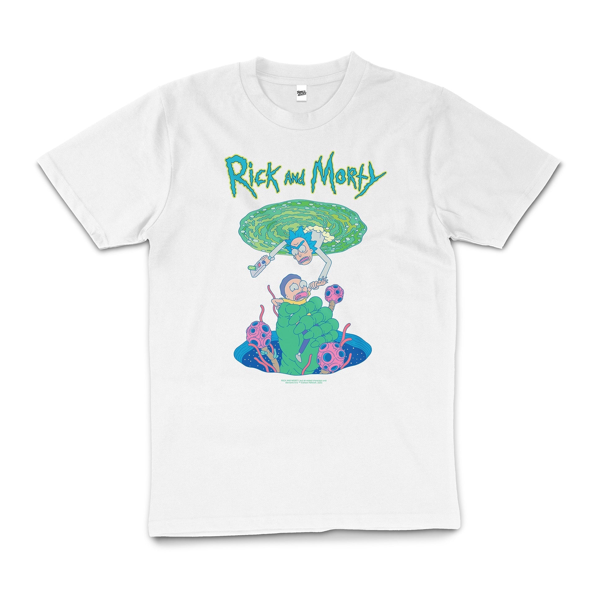 Rick And Morty Portal Funny Cartoon Licensed Cotton T-Shirt