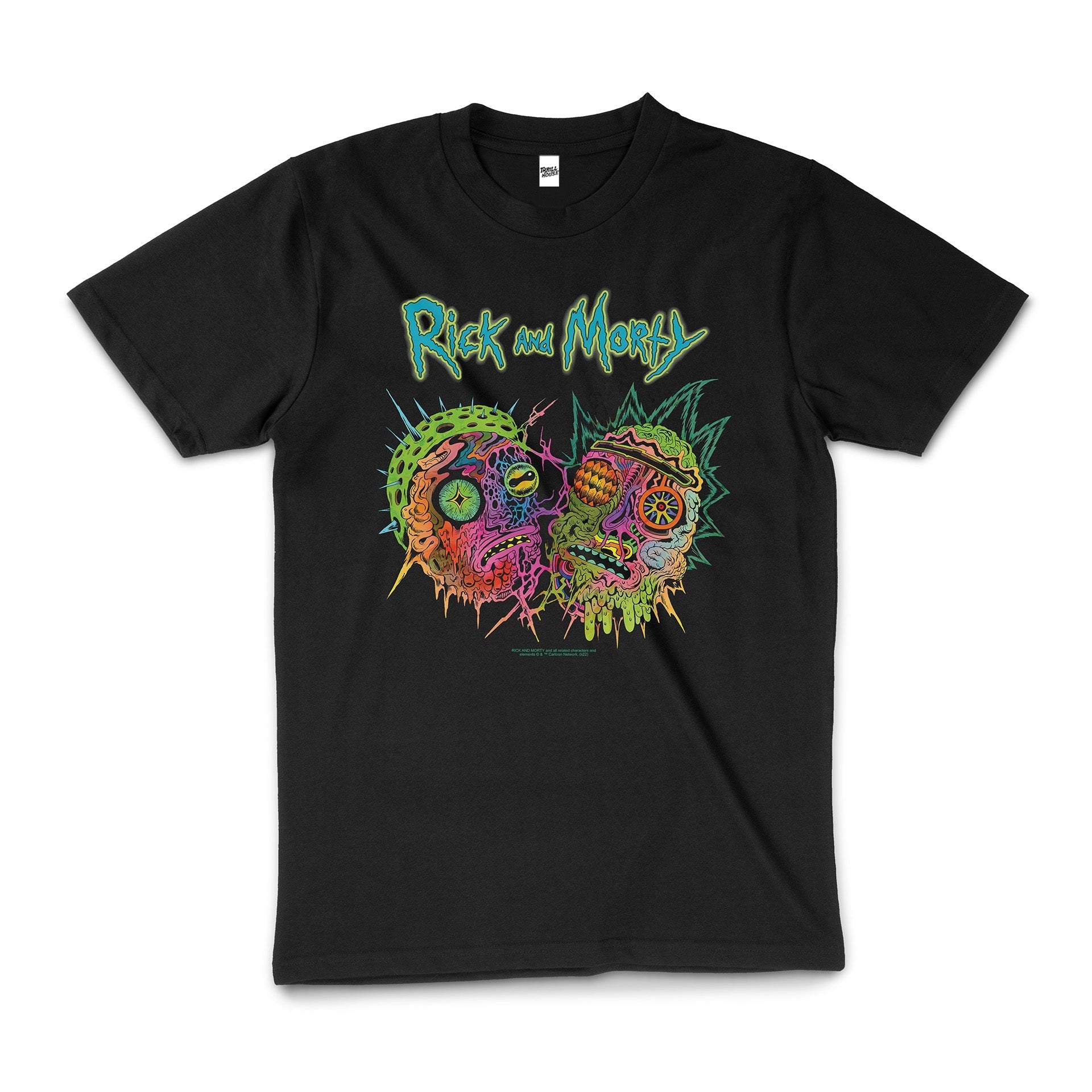 Rick And Morty Psychedelia Funny Cartoon Licensed Cotton T-Shirt