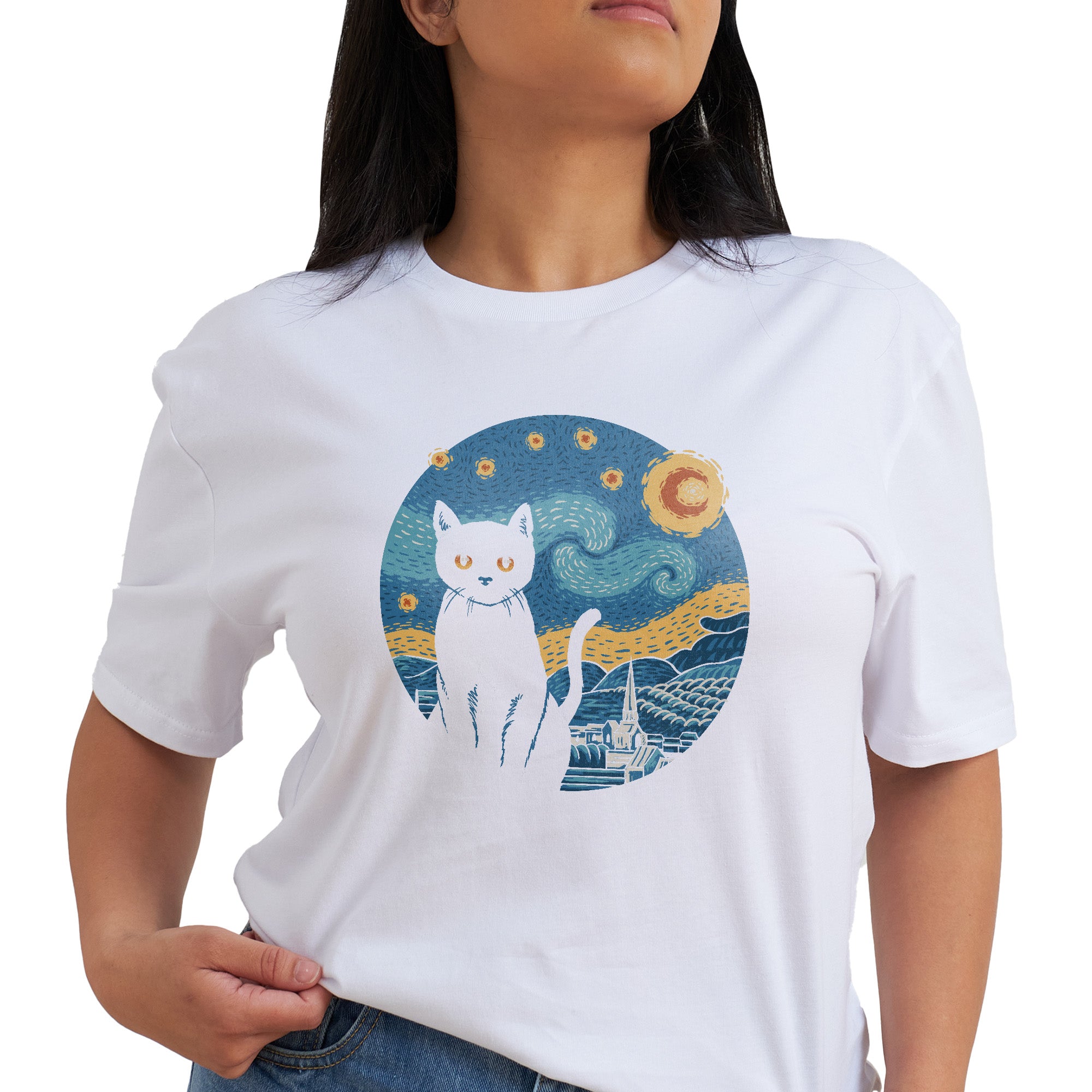 Purrfect Starry Night T-Shirt