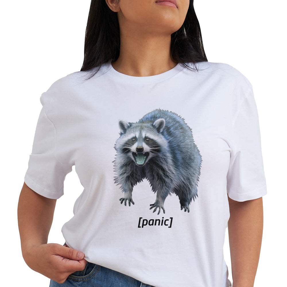 Panic-Raccoon T-Shirt | Funny T-Shirt