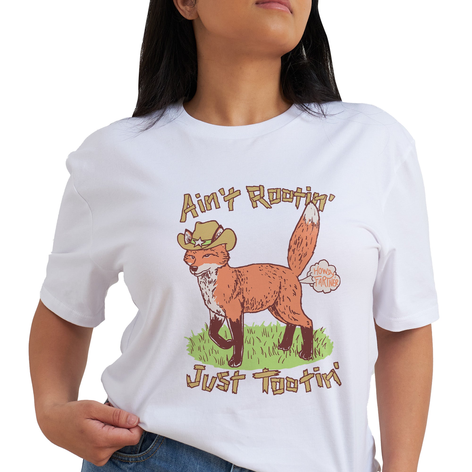 Aint Rootin Just Tootin T-Shirt