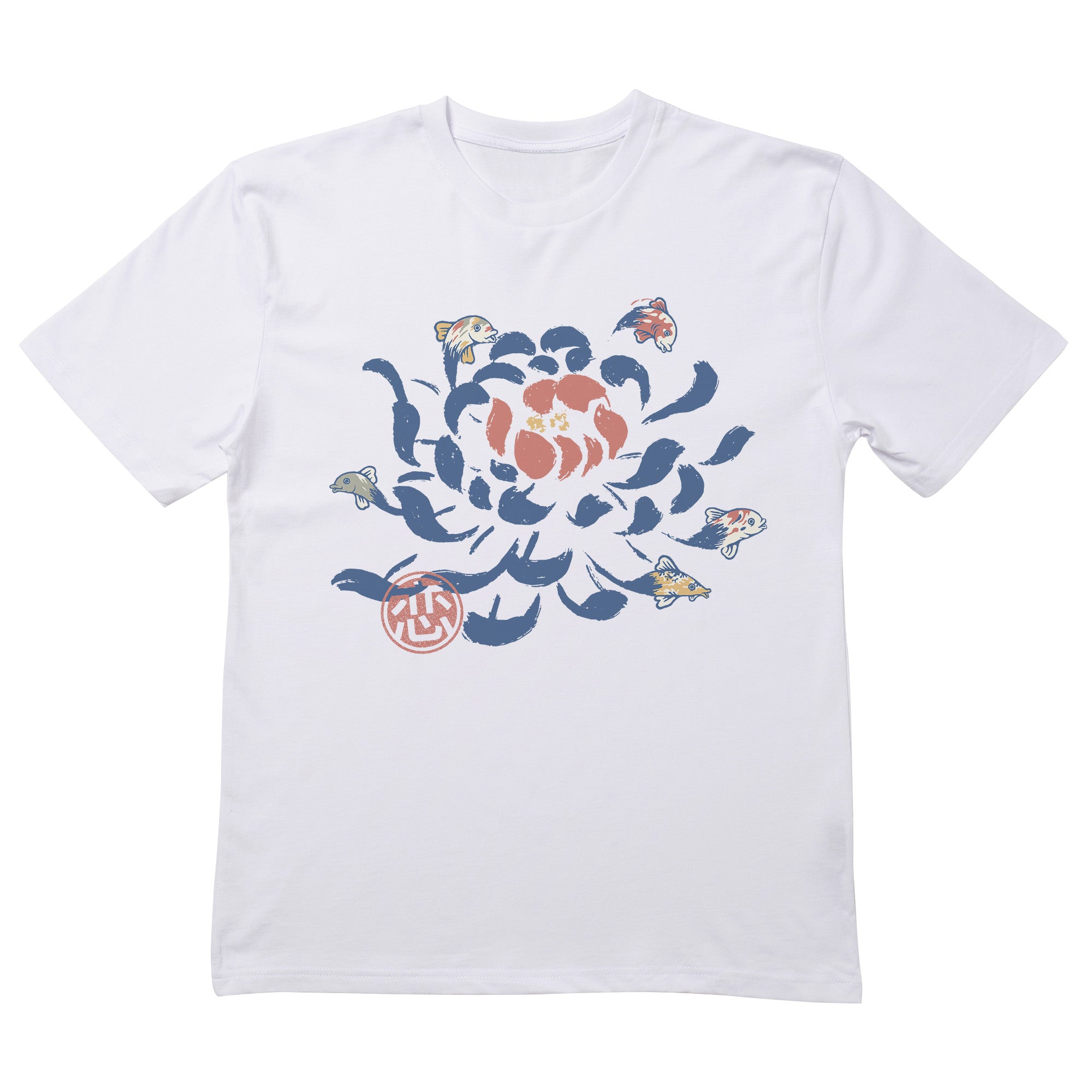 Vintage Japanese Flower Koi T-Shirt