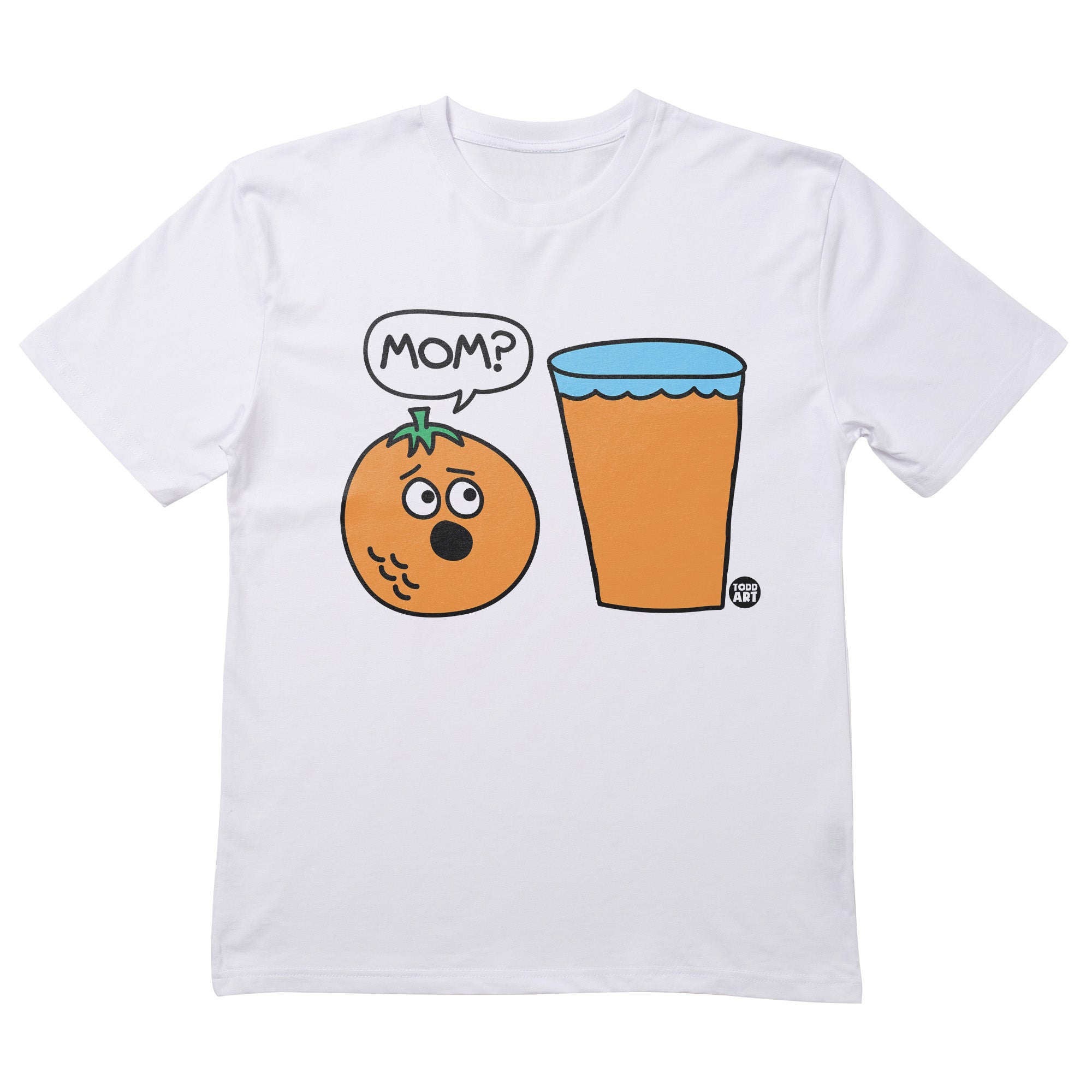 Mom OJ Funny Orange Juice Humorous Cotton T-Shirt