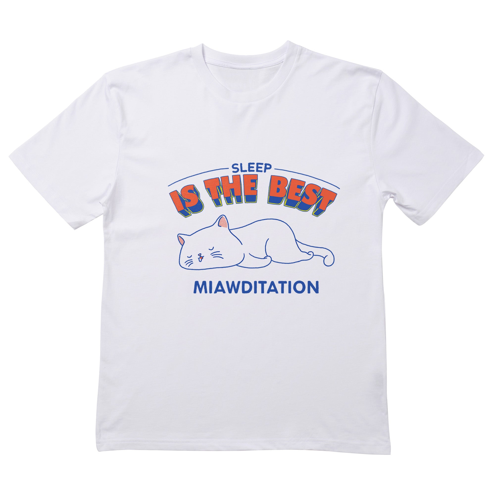 Sleep is The Best Miawditation T-Shirt