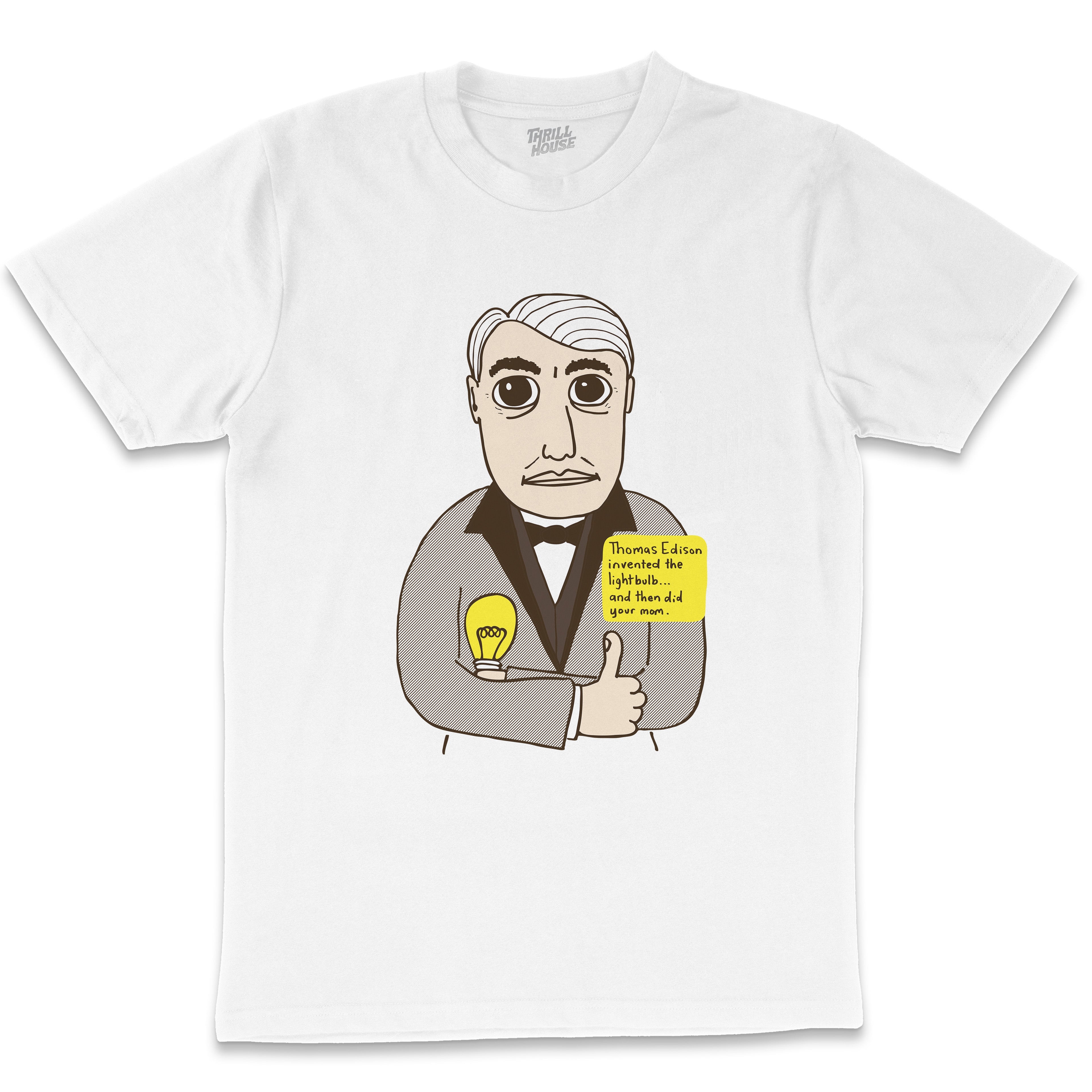 Thomas Edison T-Shirt Australia Online White
