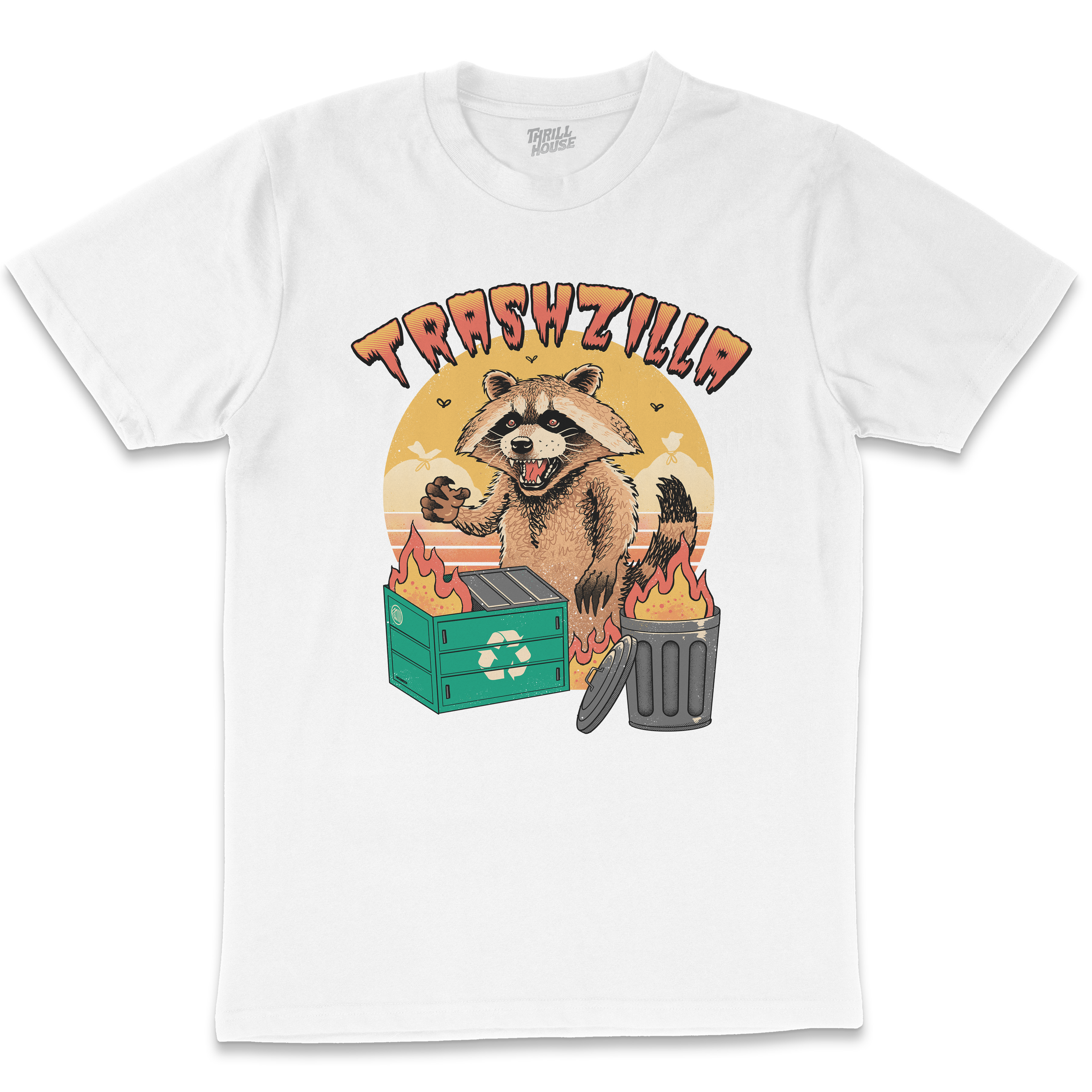 Trashzilla T-Shirt Australia Online White