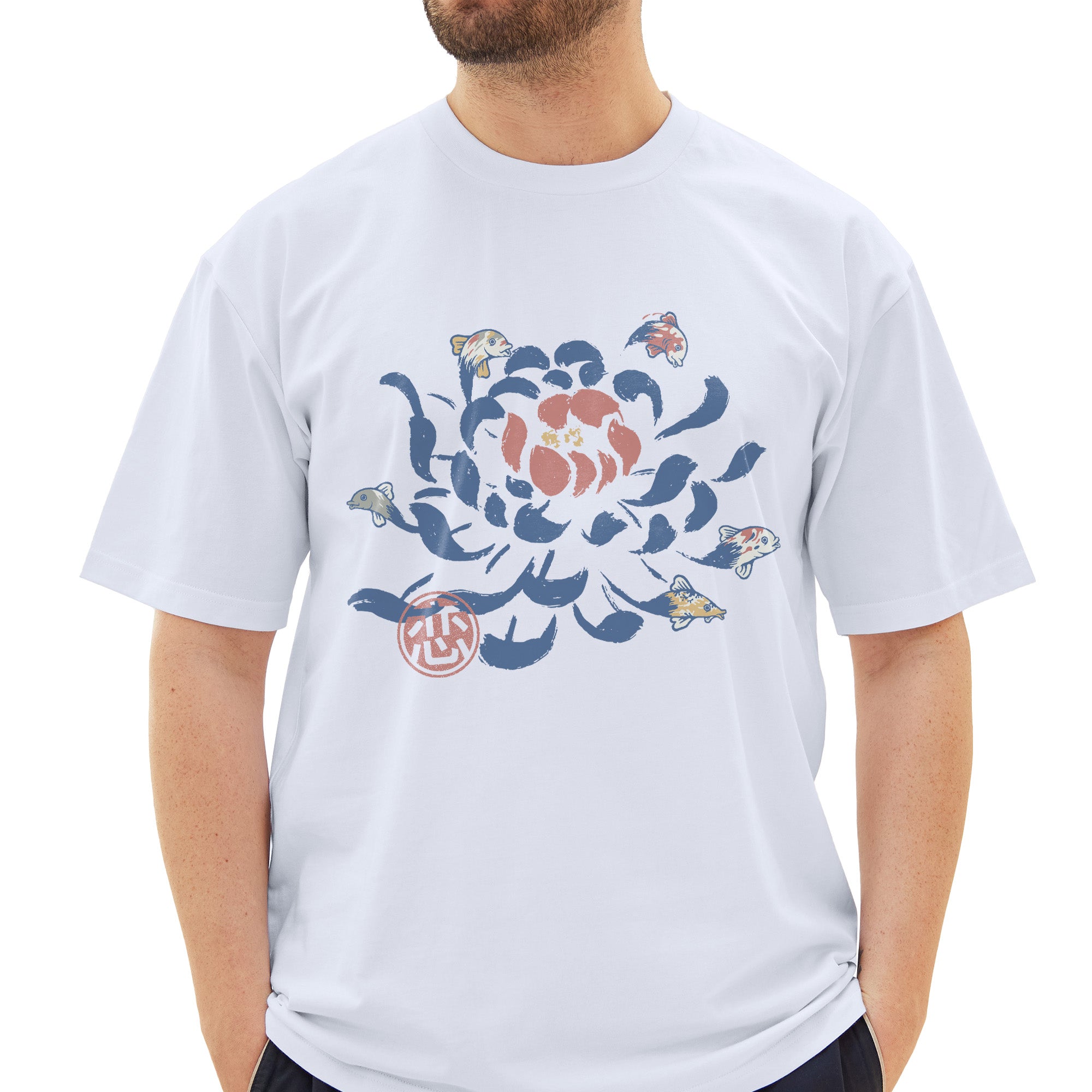 Vintage Japanese Flower Koi T-Shirt