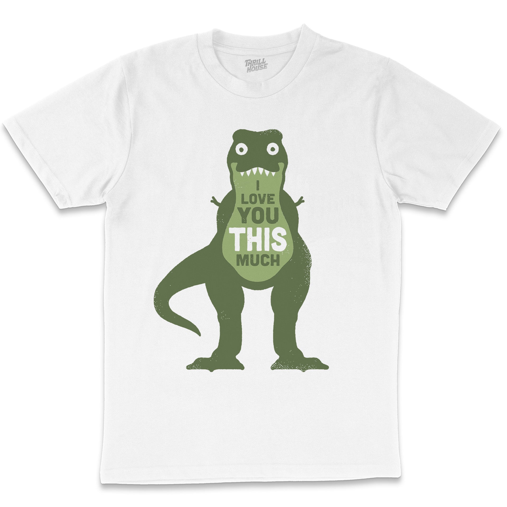Amourosaurus Dinosaur Funny Love T-Rex Jurassic Cool Cute Love Cotton T-Shirt